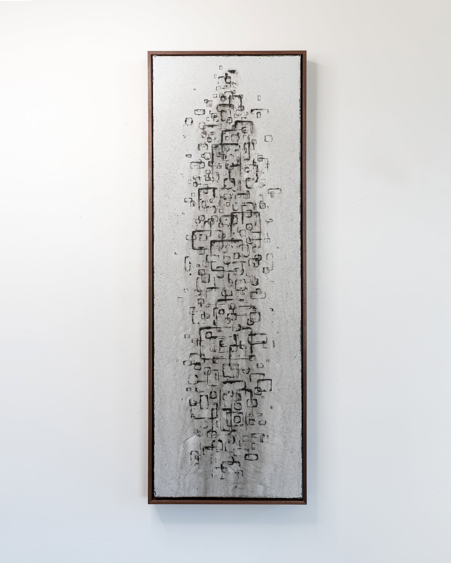 Lines of Propagation - Acrylic on Canvas - 12 x 36 x 1.5 inches / 13 x 37 x 2 inches framed