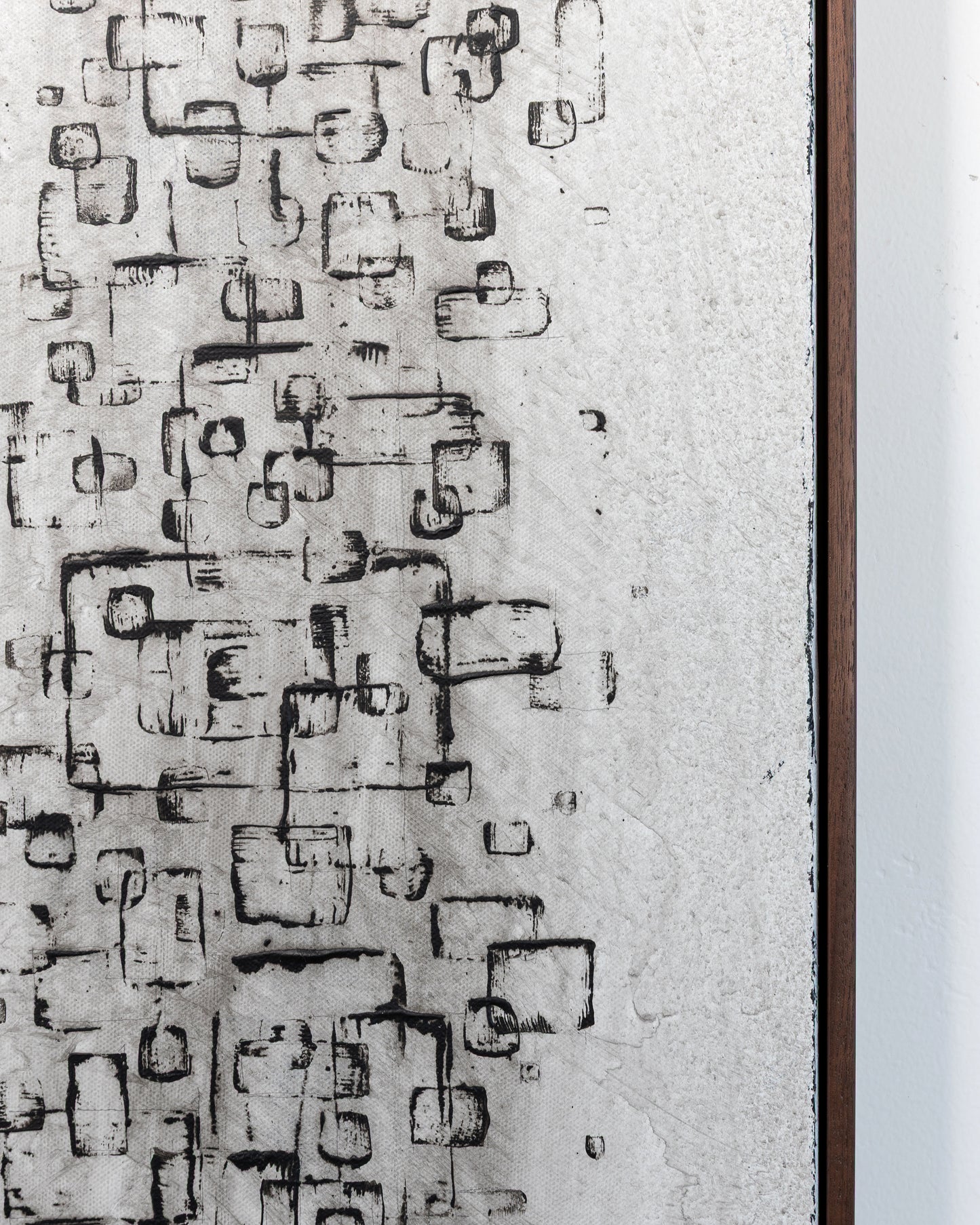 Lines of Propagation - Acrylic on Canvas - 12 x 36 x 1.5 inches / 13 x 37 x 2 inches framed