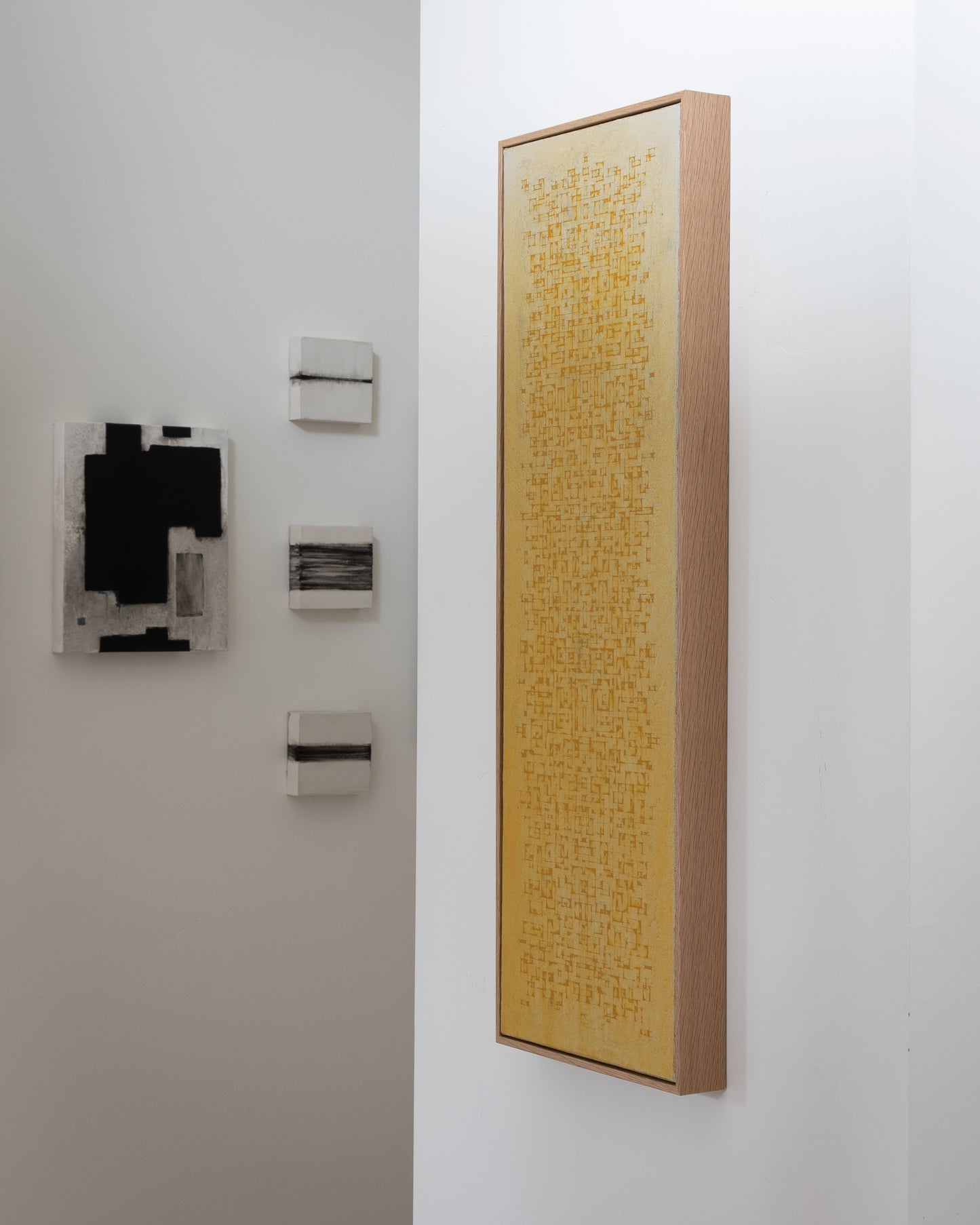 In Search of Gold - SC13 - Acrylic on Canvas - 12 x 36 x 1.5 inches / 13 x 37 x 2 inches framed