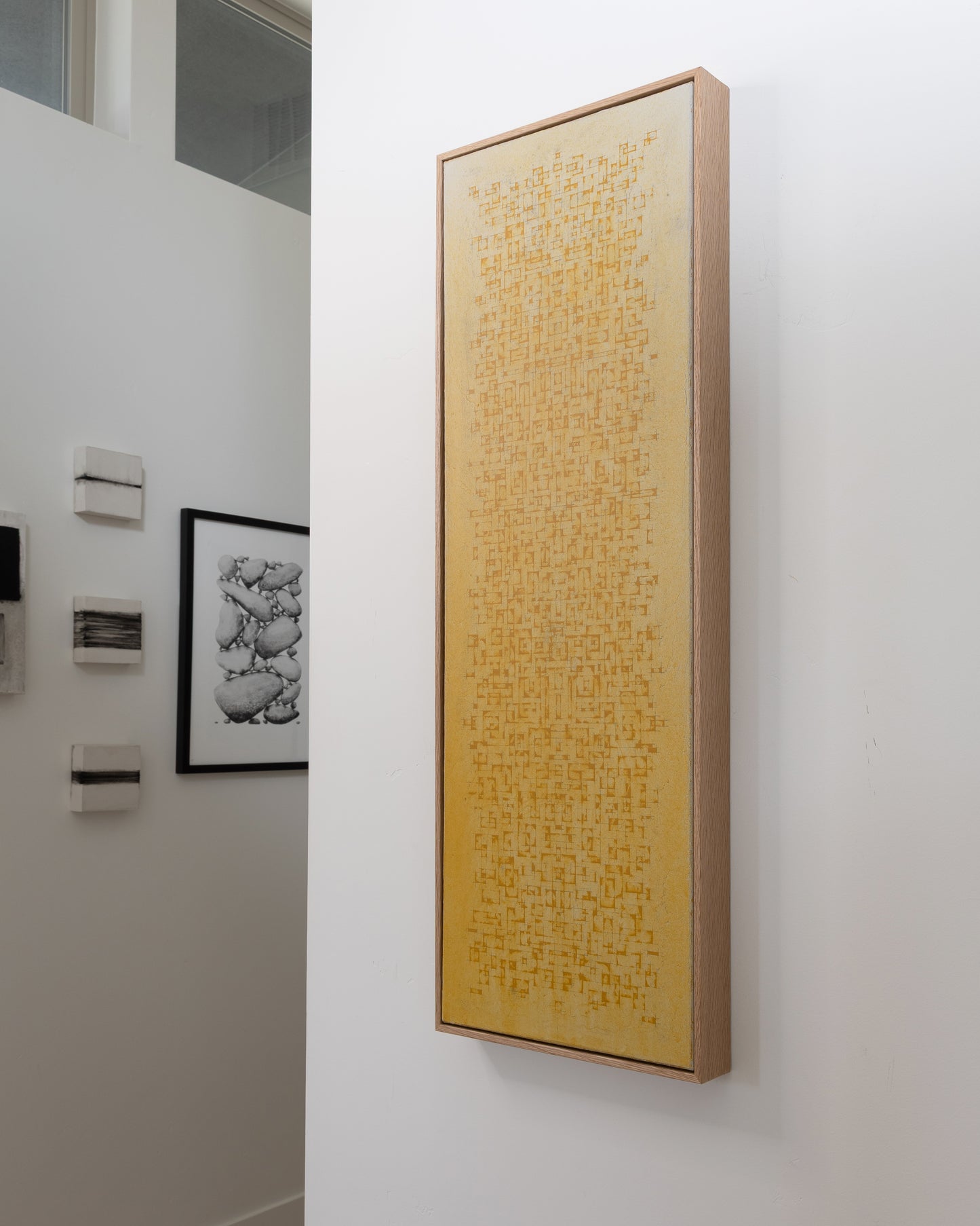 In Search of Gold - SC13 - Acrylic on Canvas - 12 x 36 x 1.5 inches / 13 x 37 x 2 inches framed