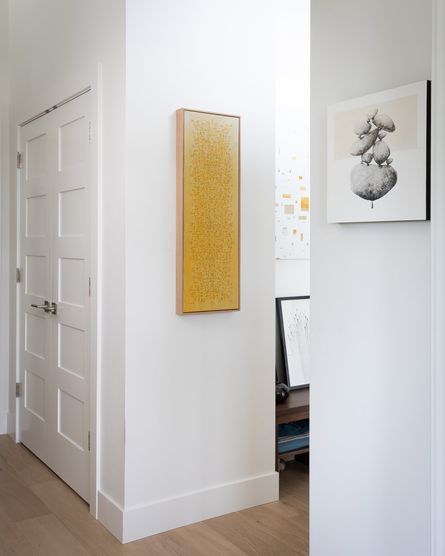 In Search of Gold - SC13 - Acrylic on Canvas - 12 x 36 x 1.5 inches / 13 x 37 x 2 inches framed