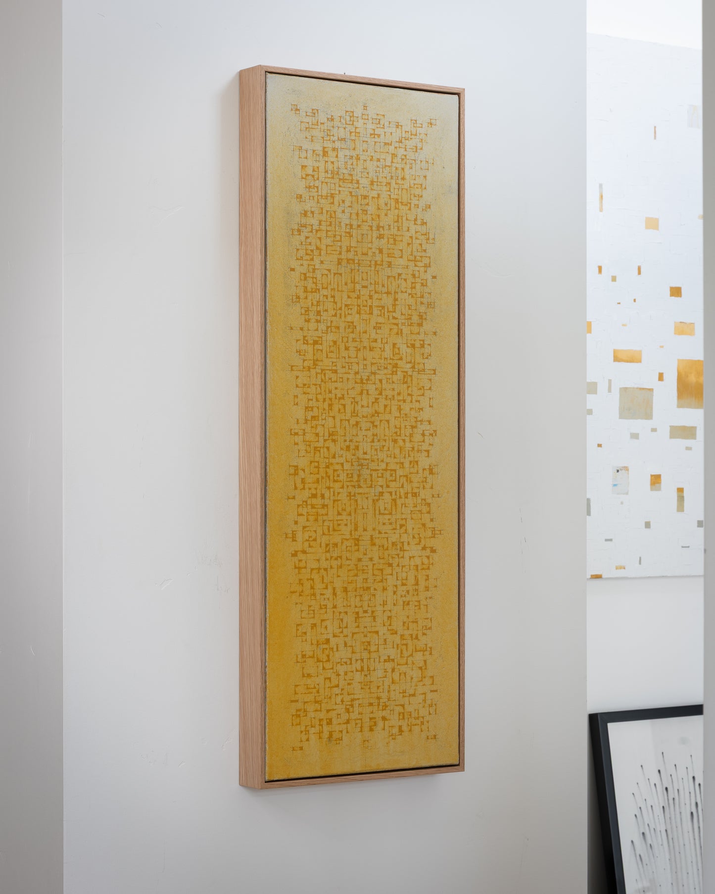 In Search of Gold - SC13 - Acrylic on Canvas - 12 x 36 x 1.5 inches / 13 x 37 x 2 inches framed