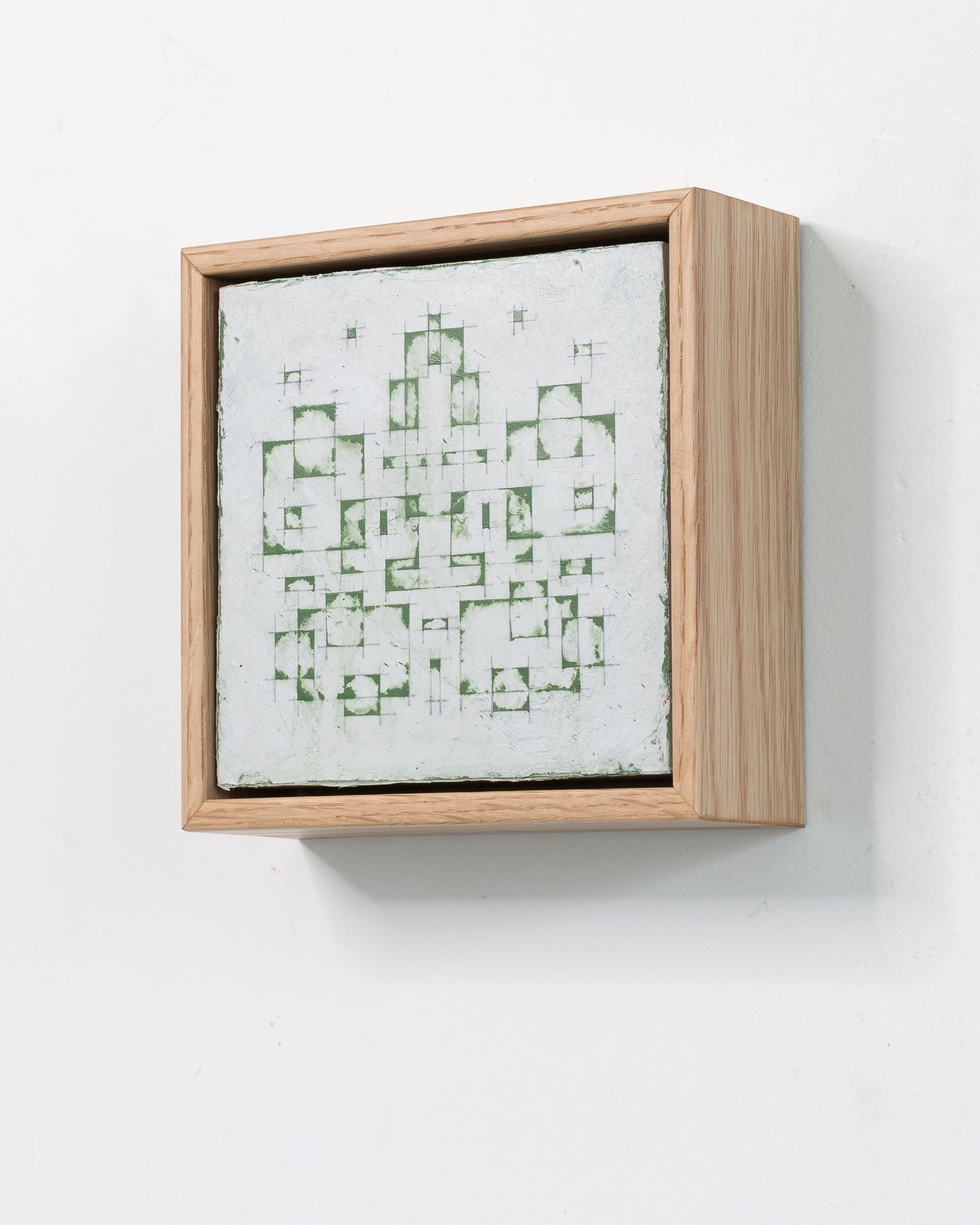 Moments 01 - Acrylic on Panel - 5 x 5 x 1.5 inches / 6 x 6 x 2 inches framed