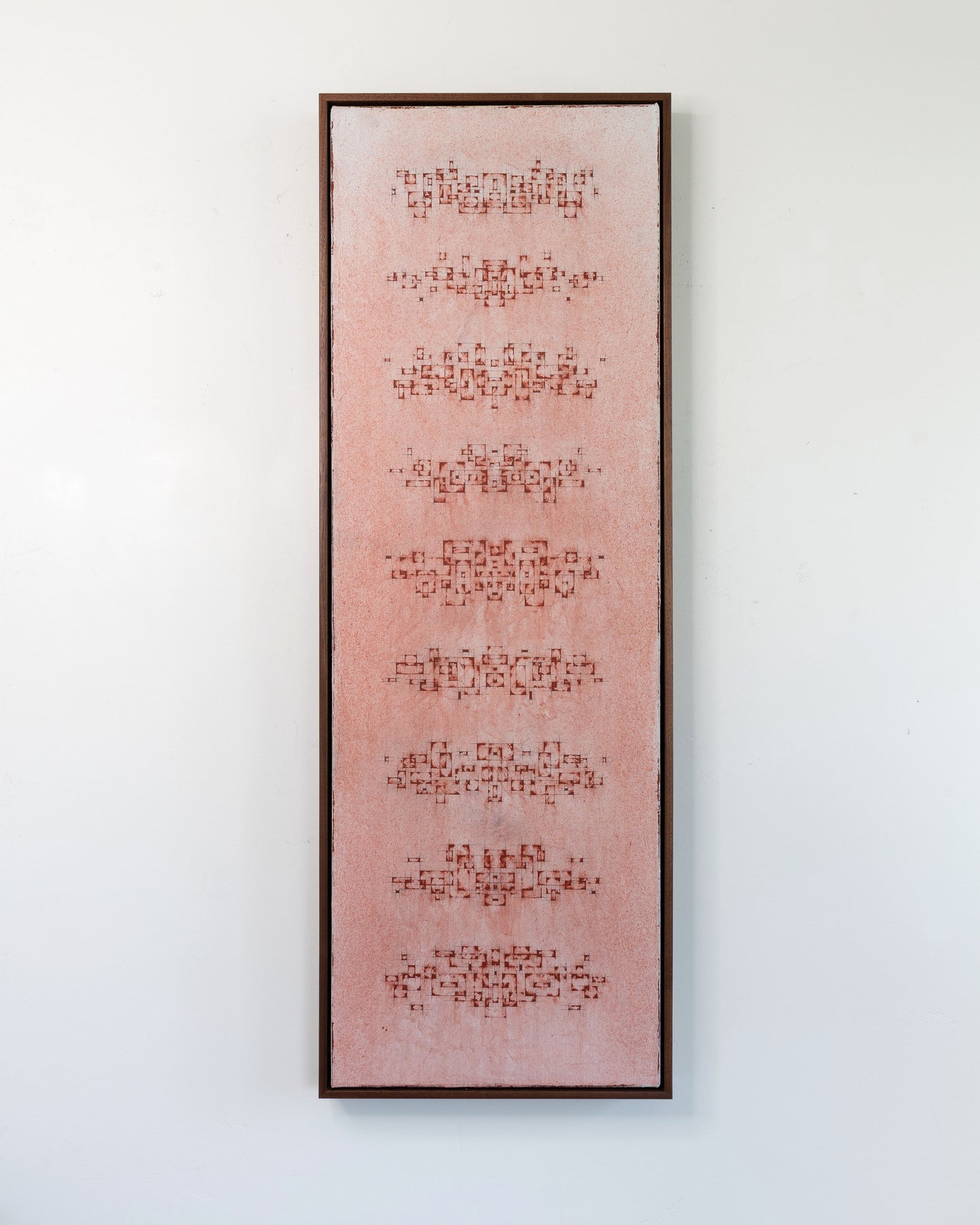 Nine Lives - SC21 - Acrylic on Canvas - 12 x 36 x 1.5 inches / 13 x 37 x 2 inches framed