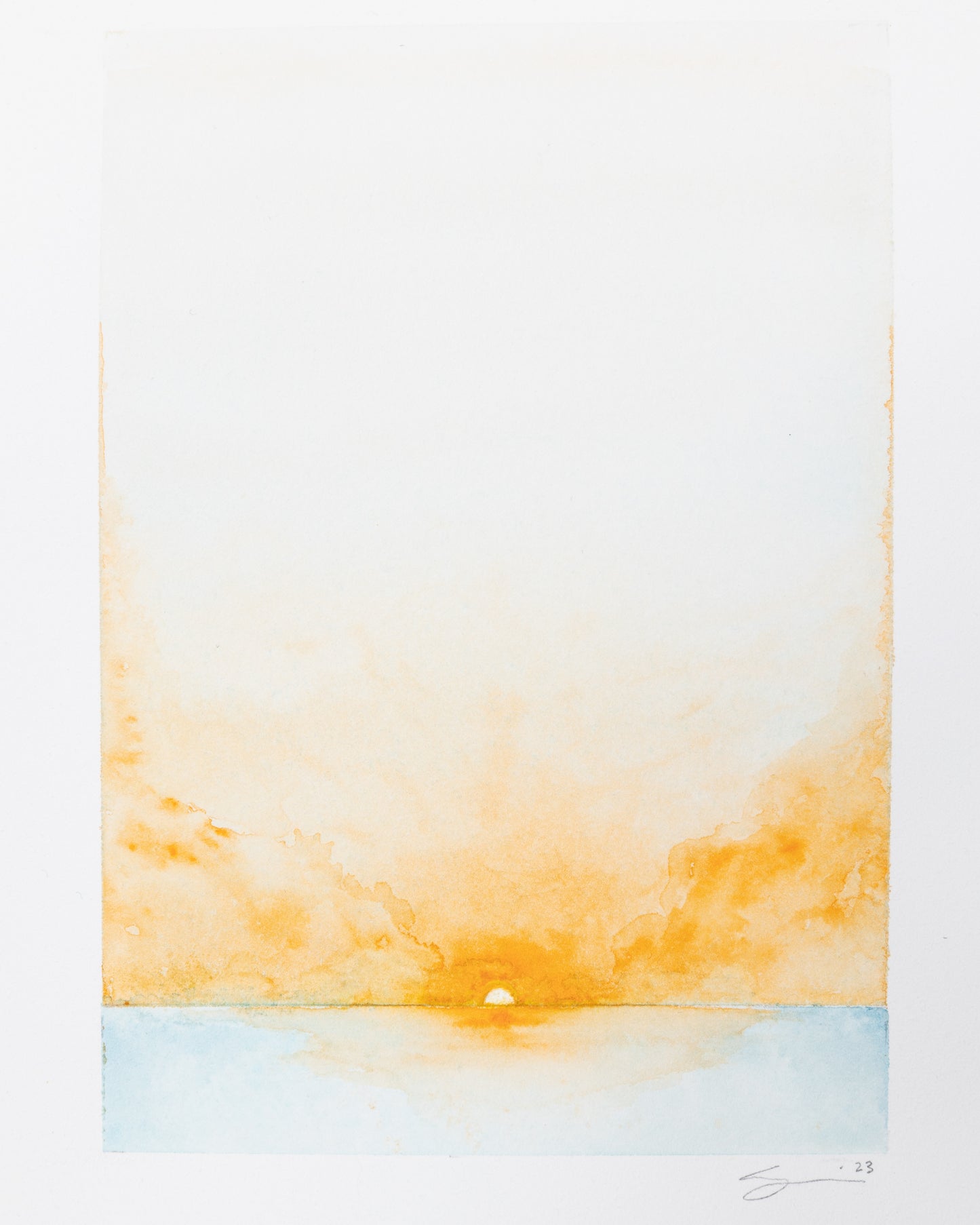 Rise & Fall 01 - Original Watercolor Painting - 8 x 10 inches / 20 x 26 cm