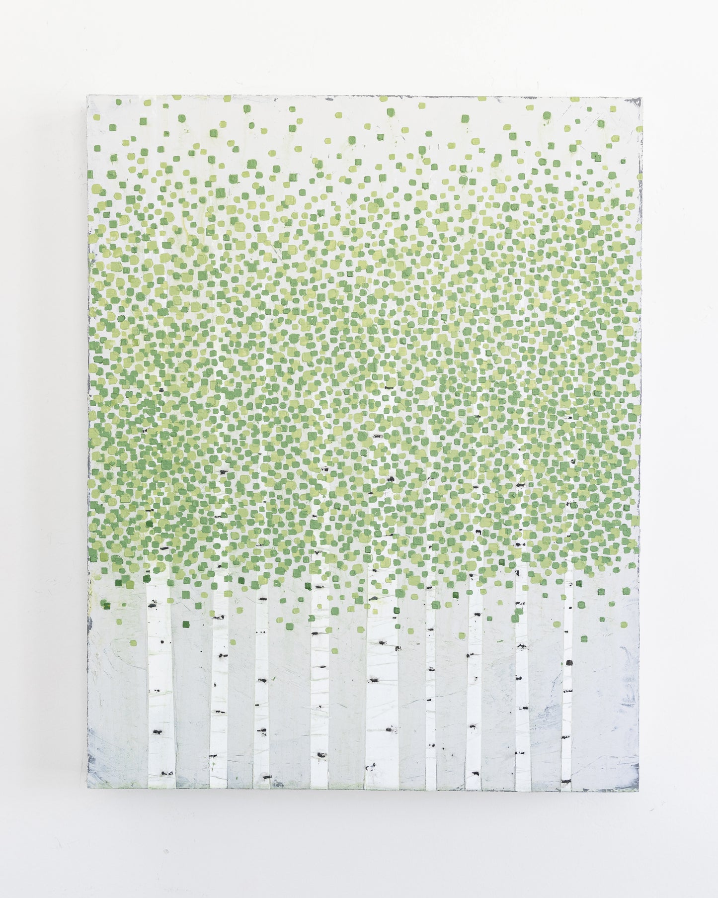 Aspens 01 - Acrylic on Panel - 16 x 20 x 1.5 inches / 40.5 x 51 x 3.8 cm - Frame included