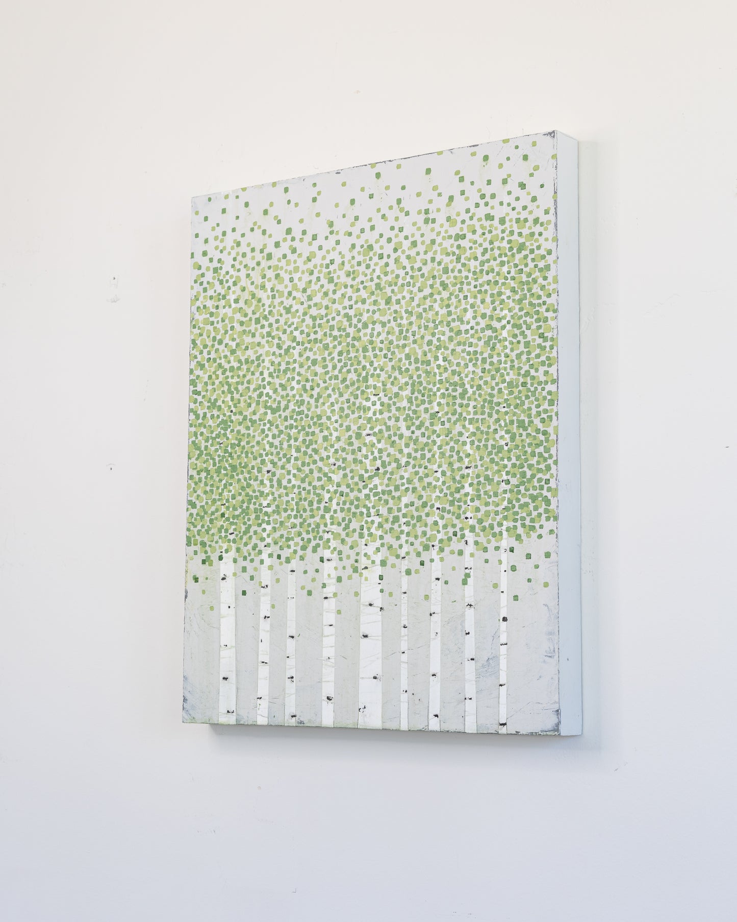 Aspens 01 - Acrylic on Panel - 16 x 20 x 1.5 inches / 40.5 x 51 x 3.8 cm - Frame included