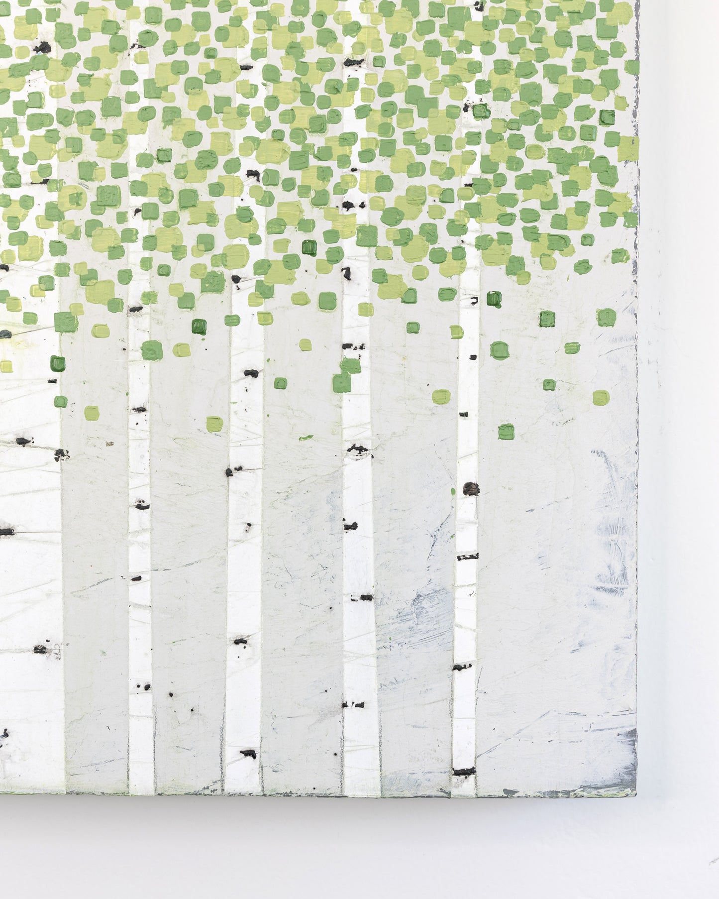 Aspens 01 - Acrylic on Panel - 16 x 20 x 1.5 inches / 40.5 x 51 x 3.8 cm - Frame included