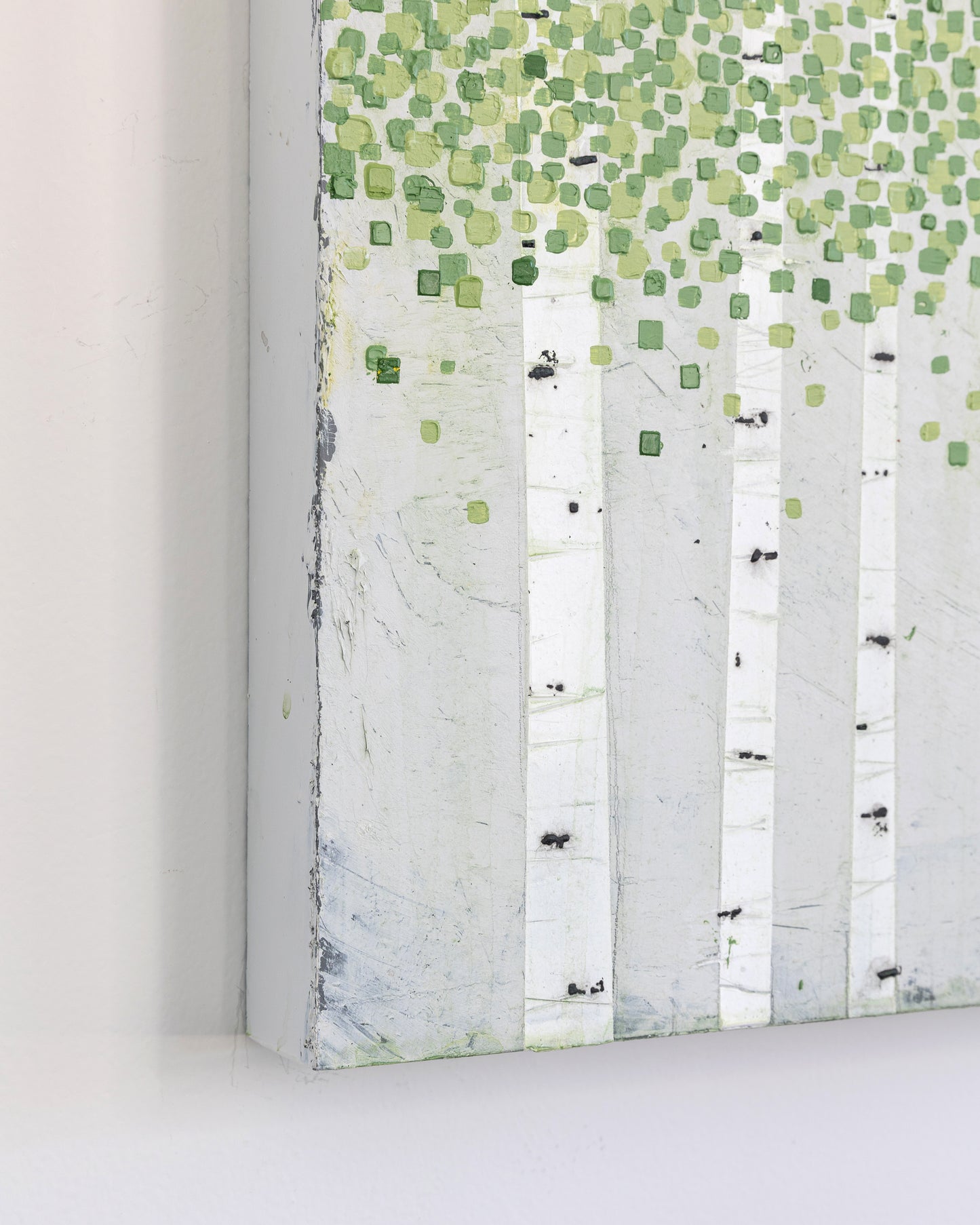 Aspens 01 - Acrylic on Panel - 16 x 20 x 1.5 inches / 40.5 x 51 x 3.8 cm - Frame included