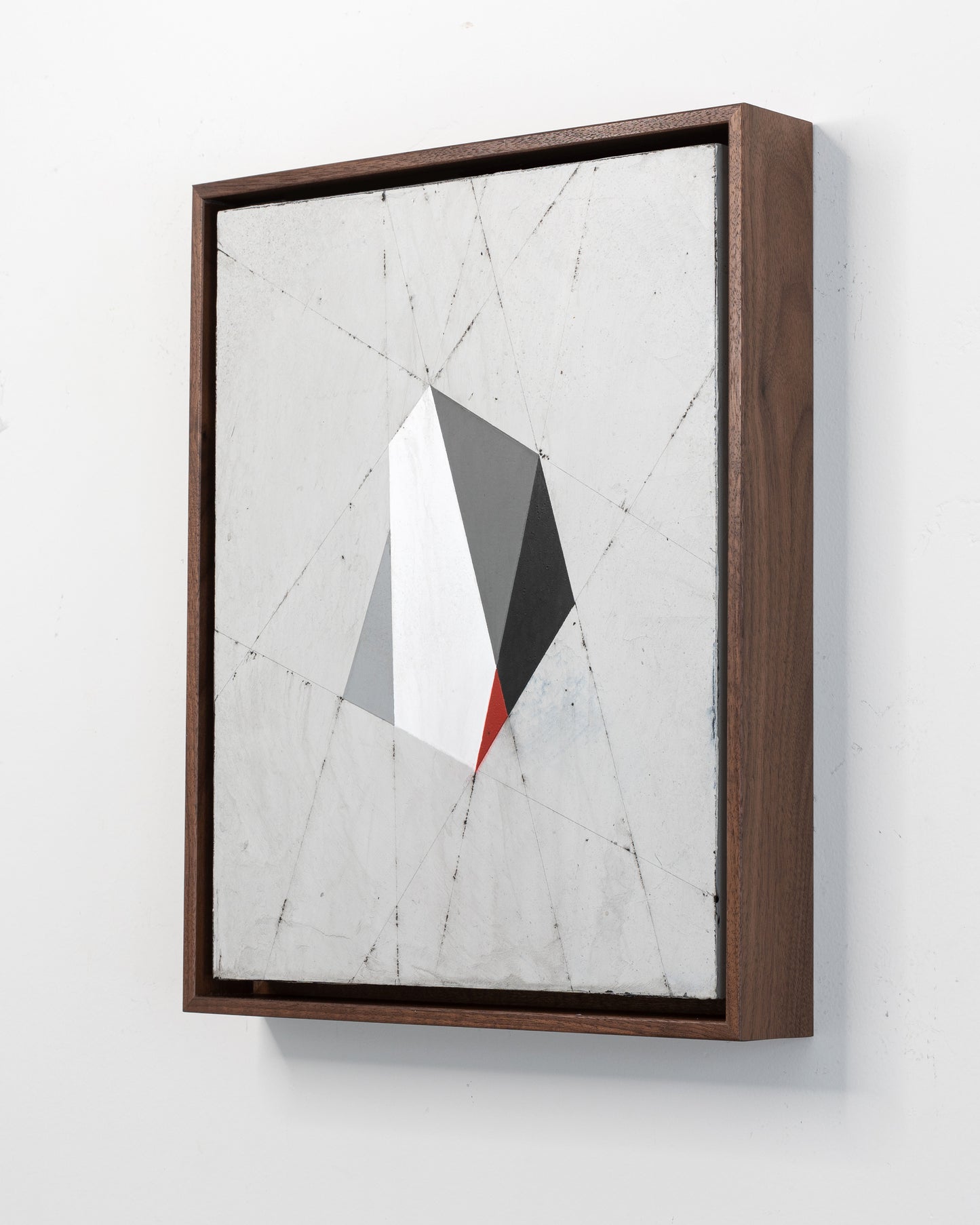 A Splinter of Ruby - Acrylic on Panel - 11 x 14 x 1.5 inches / 12 x 15 x 2 inches framed