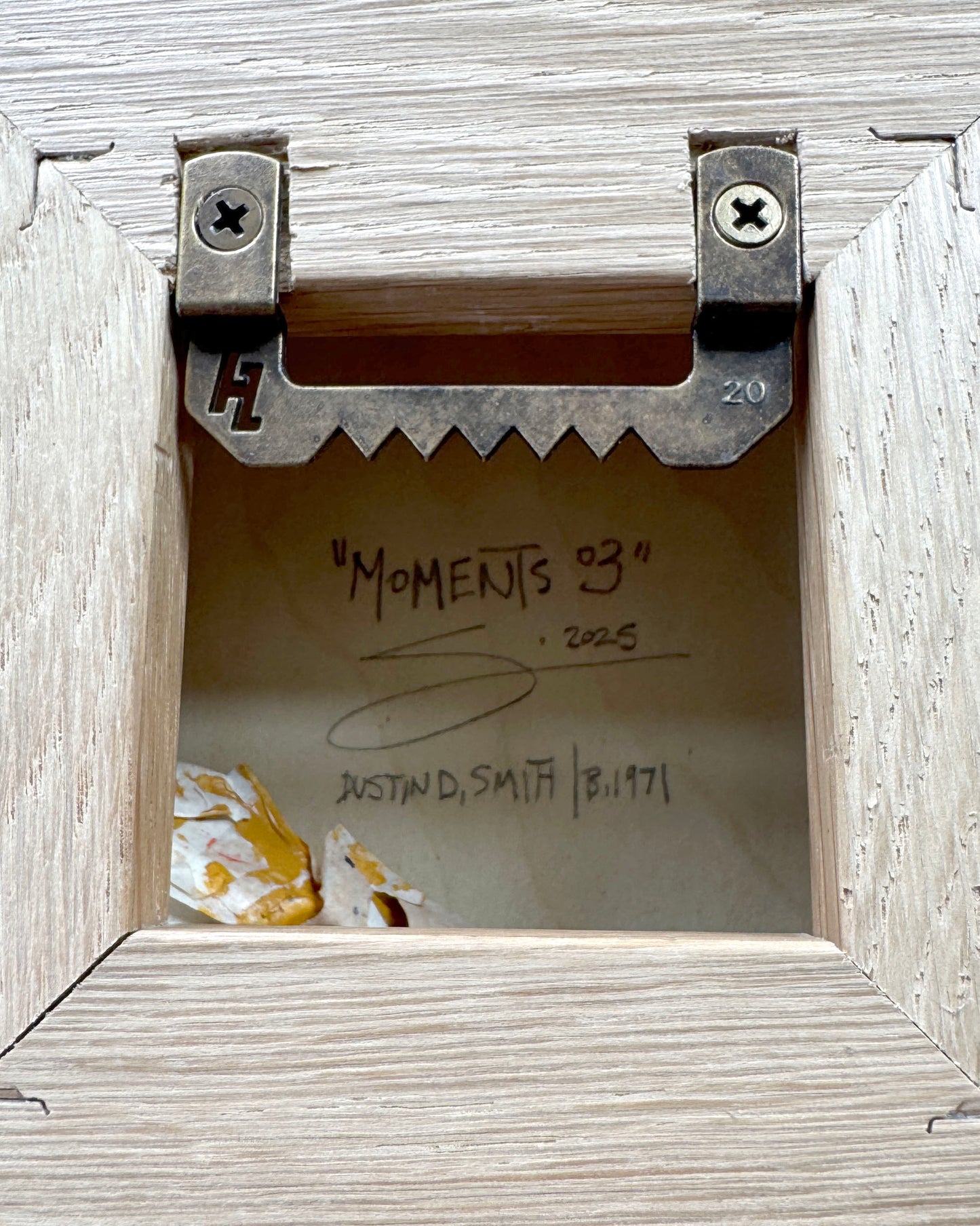 FRAME ONLY - For 5 x 5 x 1.5 inch "Moments" paintings / 6 x 6 x 2 inches exterior dimensions