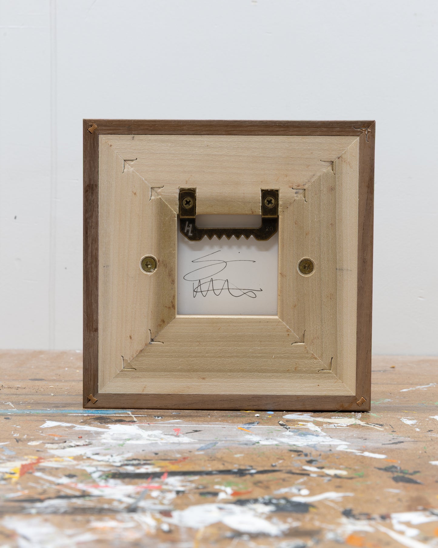 Survival 01 - Ceramic panel - 6 x 6 x 2 inches framed