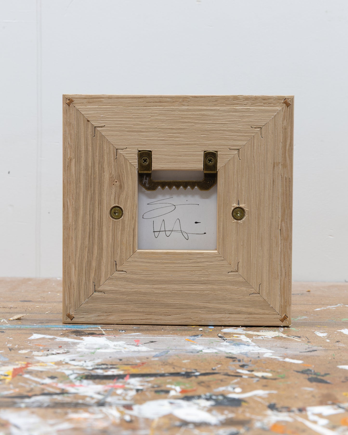 Survival 03 - Ceramic panel - 6 x 6 x 2 inches framed