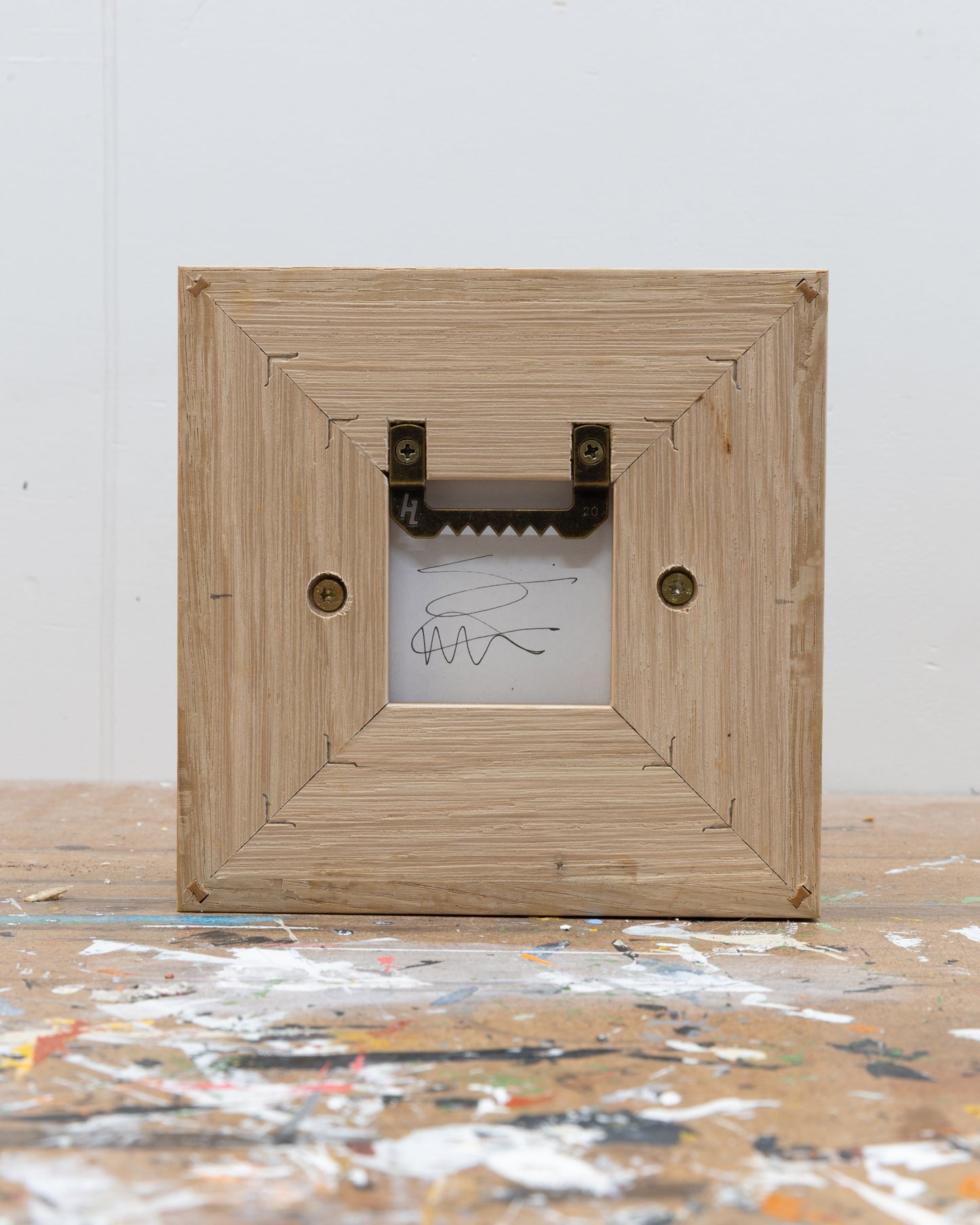 Survival 04 - Ceramic panel - 6 x 6 x 2 inches framed