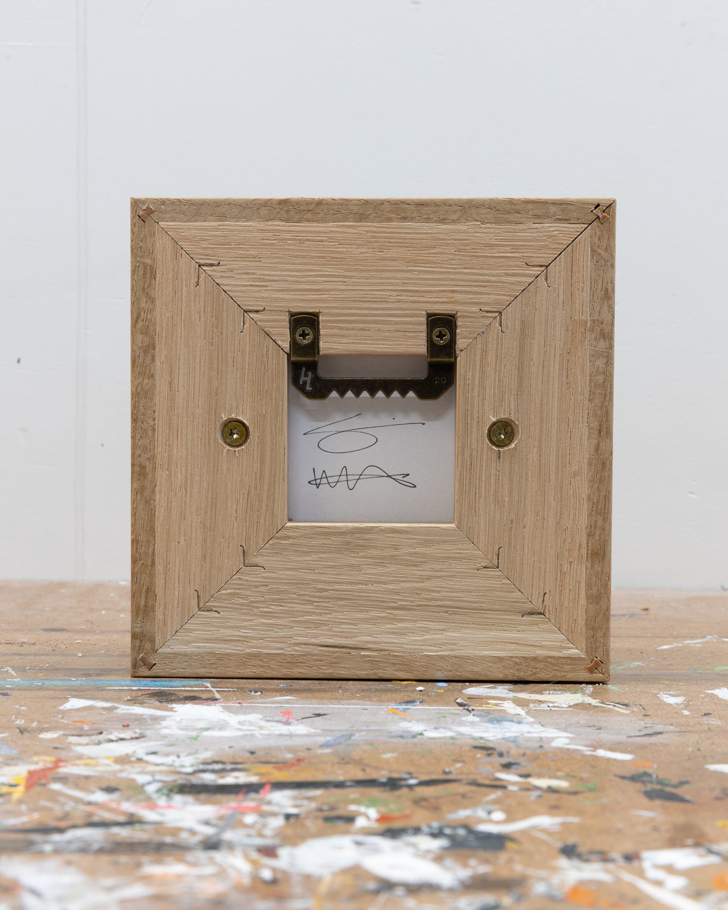 Survival 08 - Ceramic panel - 6 x 6 x 2 inches framed