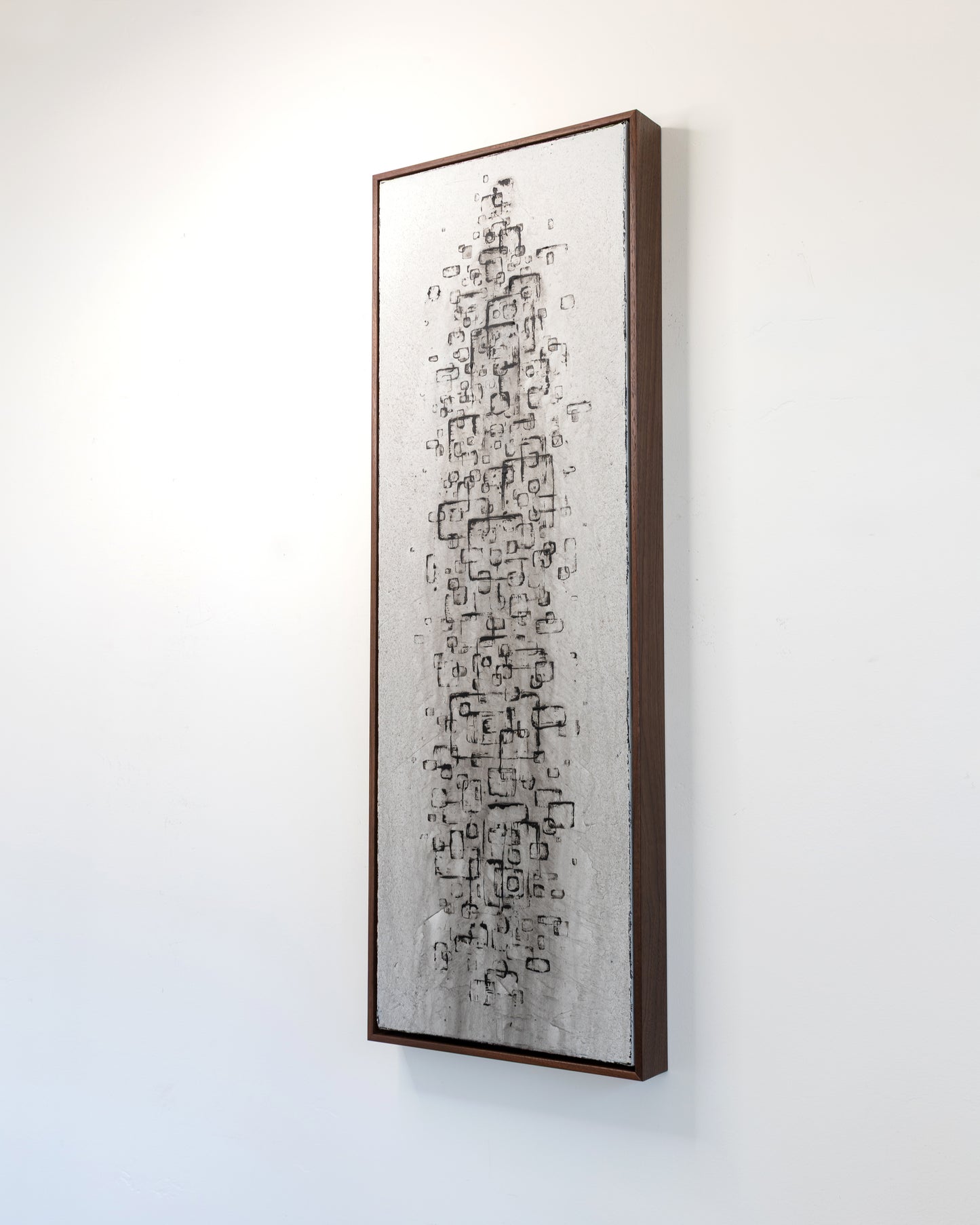 Lines of Propagation - Acrylic on Canvas - 12 x 36 x 1.5 inches / 13 x 37 x 2 inches framed