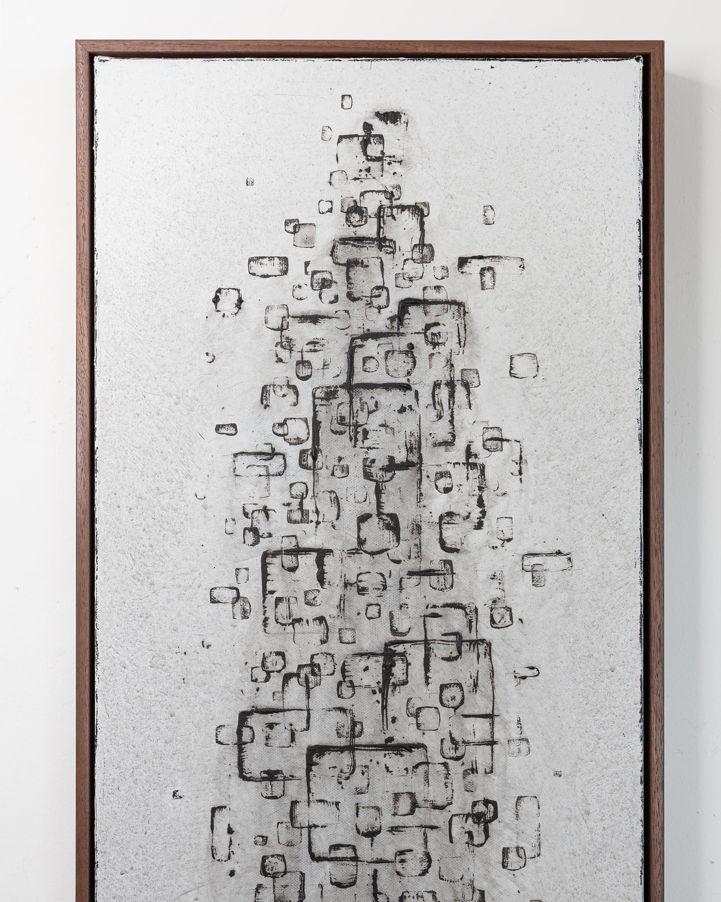 Lines of Propagation - Acrylic on Canvas - 12 x 36 x 1.5 inches / 13 x 37 x 2 inches framed