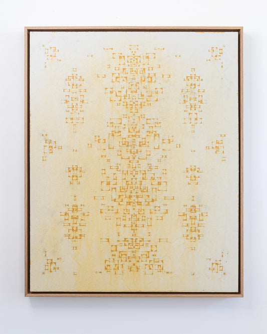Remnants of the Sun - Acrylic on Panel - 24 x 30 x 1.5 inches / 25 x 31 x 2 inches framed