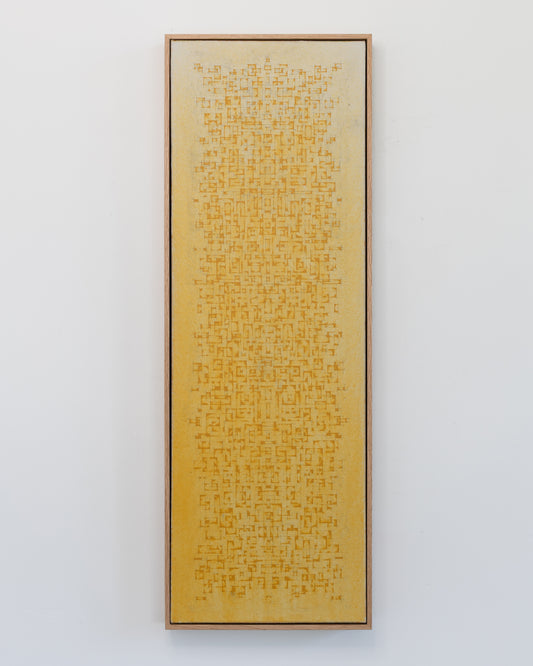 In Search of Gold - SC13 - Acrylic on Canvas - 12 x 36 x 1.5 inches / 13 x 37 x 2 inches framed