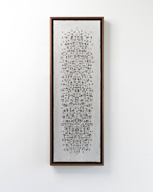 Counting Seconds - SC16 - Acrylic on Canvas - 8 x 24 x 1.5 inches / 9 x 25 x 2 inches framed