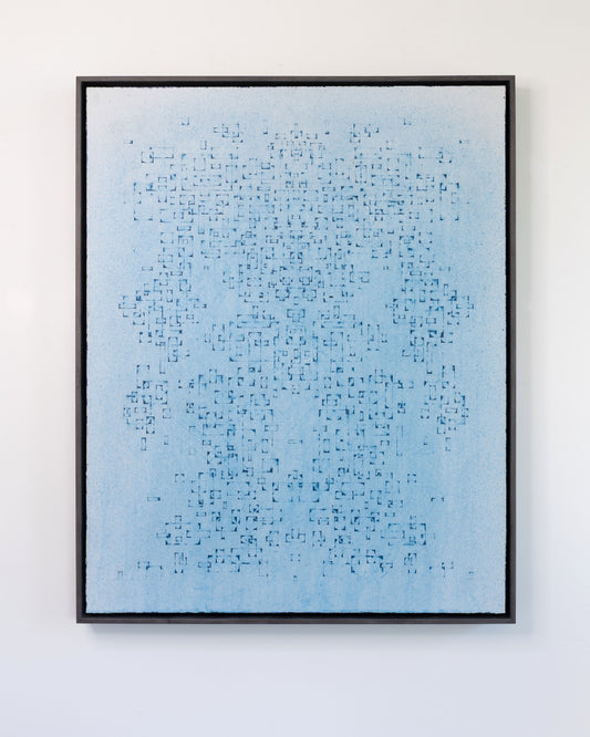 Blue Eyes - SC27 - Acrylic on Panel - 24 x 30 x 1.5 inches / 25 x 31 x 2 inches framed
