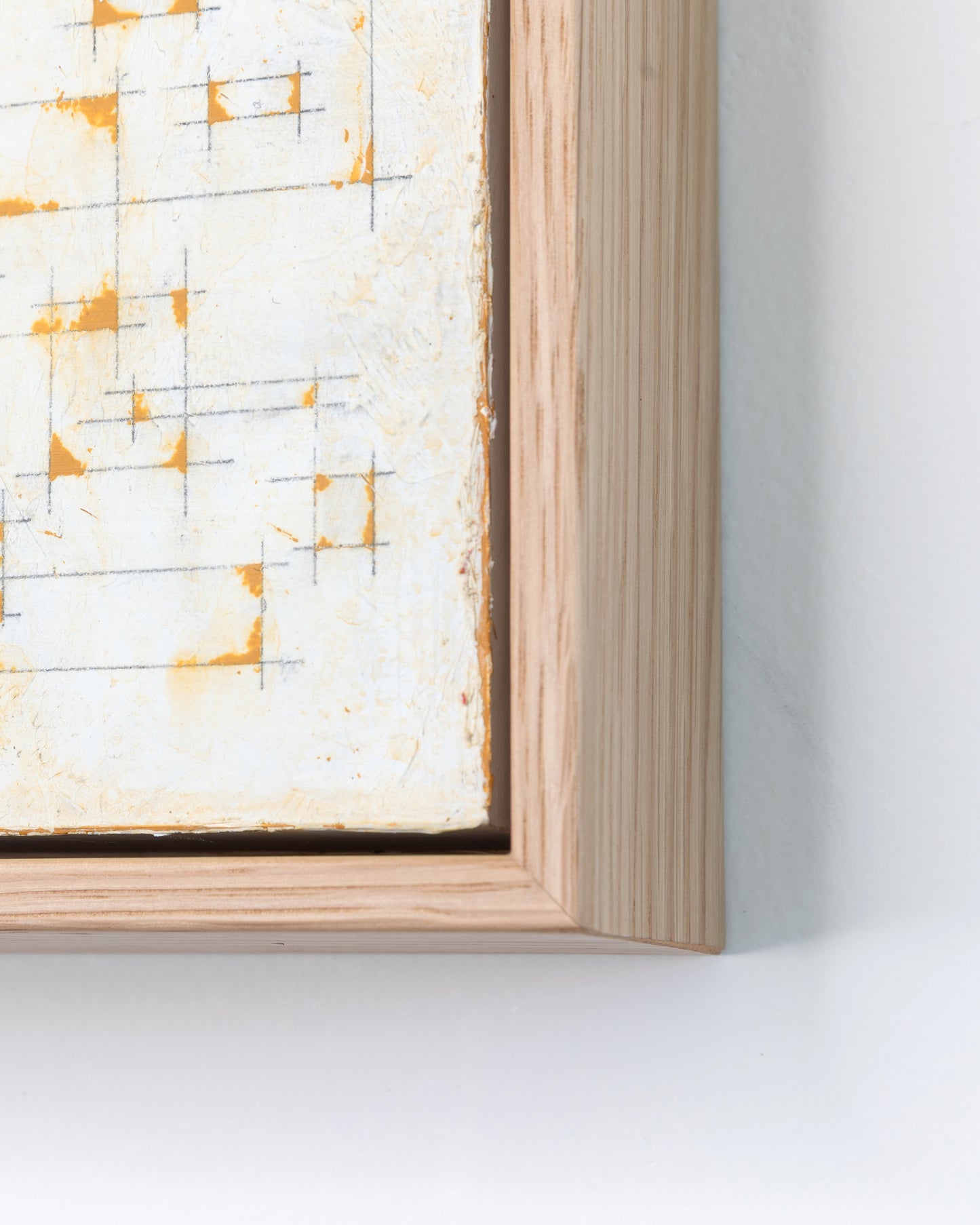 Moments 13, 14, 15 - Acrylic on Panel - 6 x 6 x 2 inches each - framed triptych