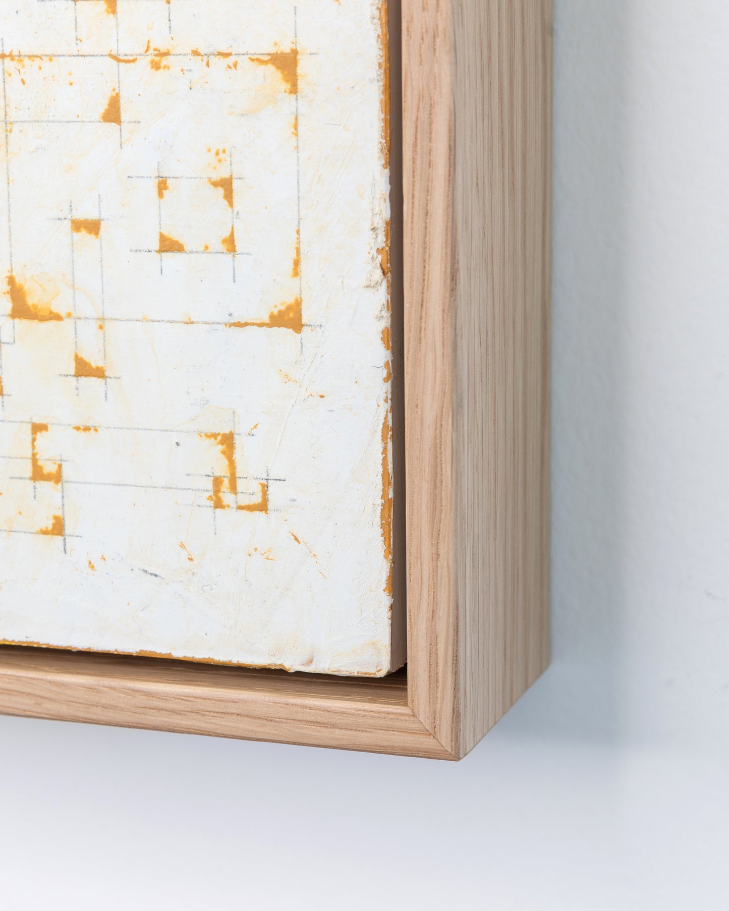 Moments 13, 14, 15 - Acrylic on Panel - 6 x 6 x 2 inches each - framed triptych