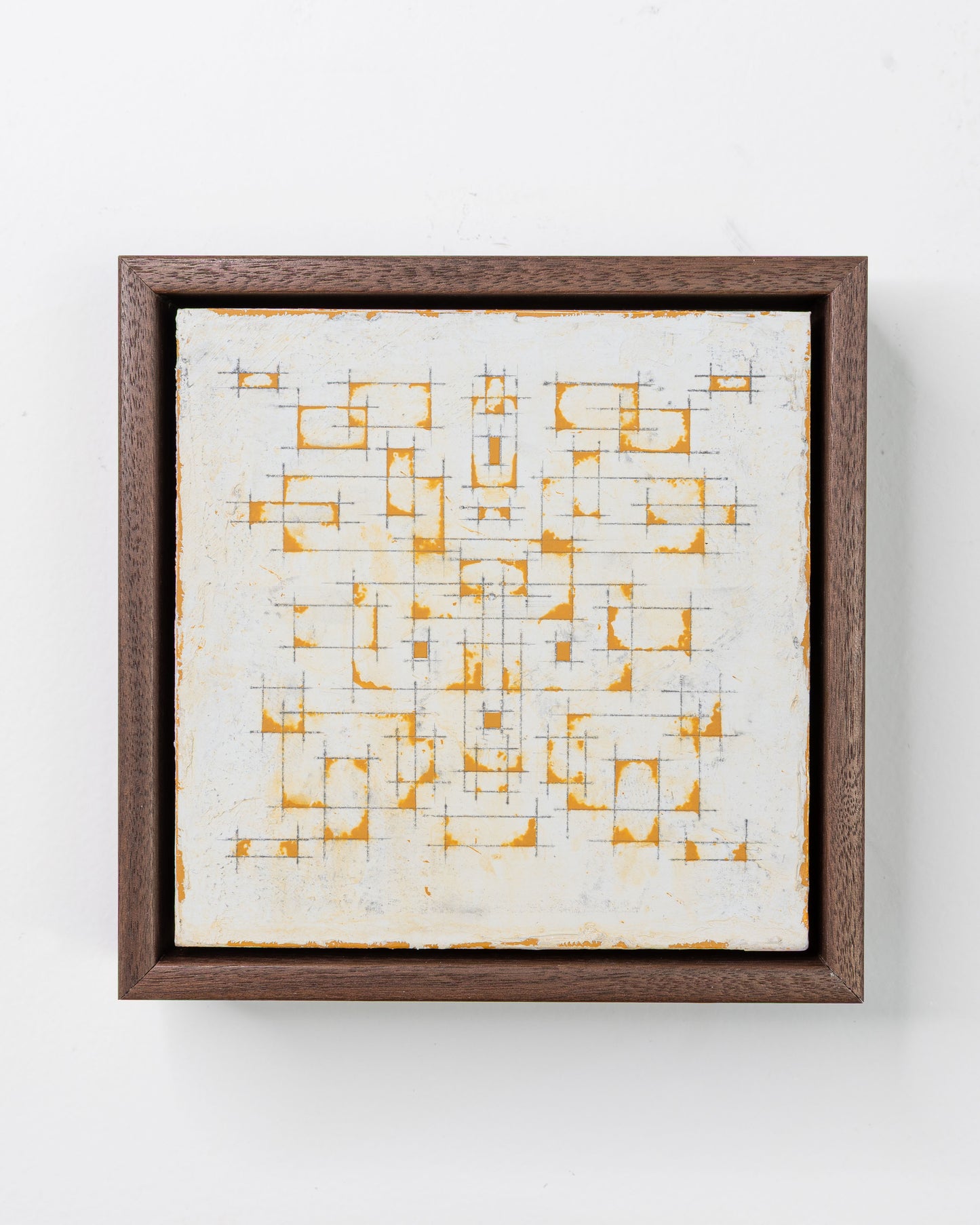 Moments 16, 17, 18 - Acrylic on Panel - 6 x 6 x 2 inches each - framed triptych