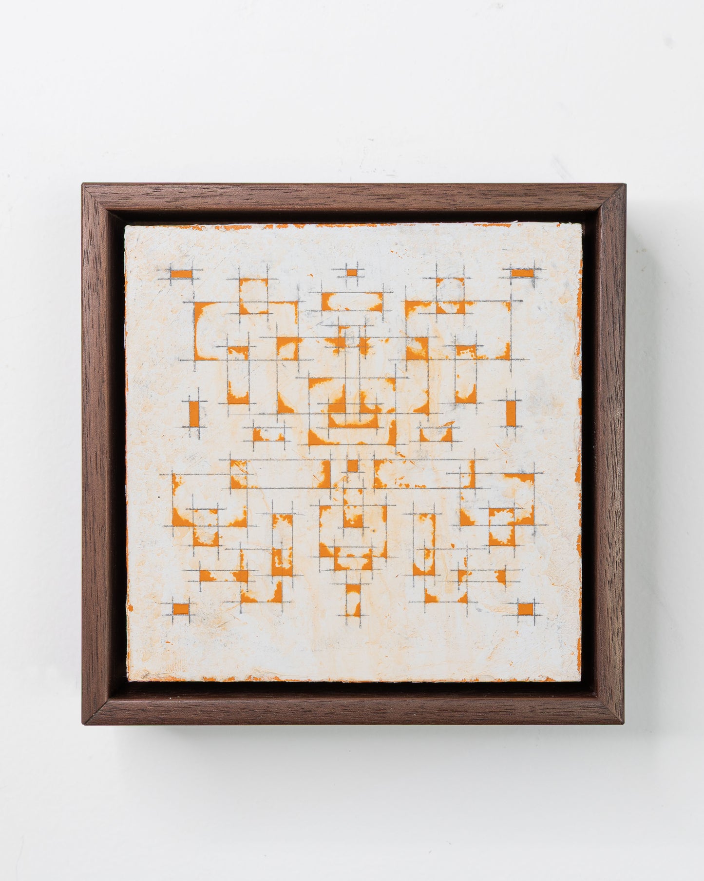 Moments 16, 17, 18 - Acrylic on Panel - 6 x 6 x 2 inches each - framed triptych