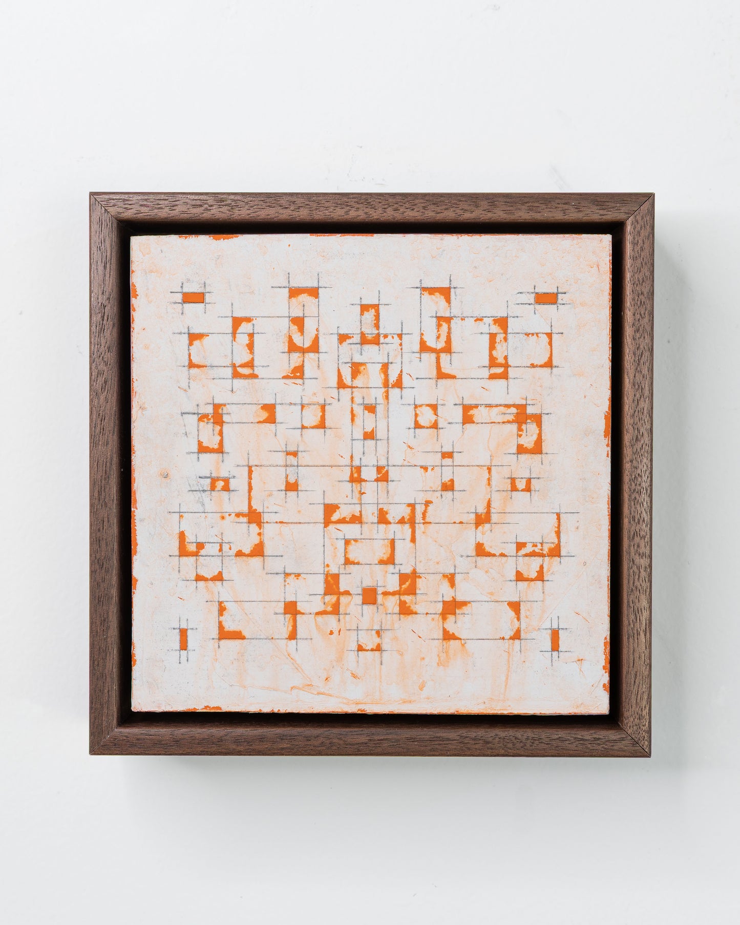 Moments 16, 17, 18 - Acrylic on Panel - 6 x 6 x 2 inches each - framed triptych