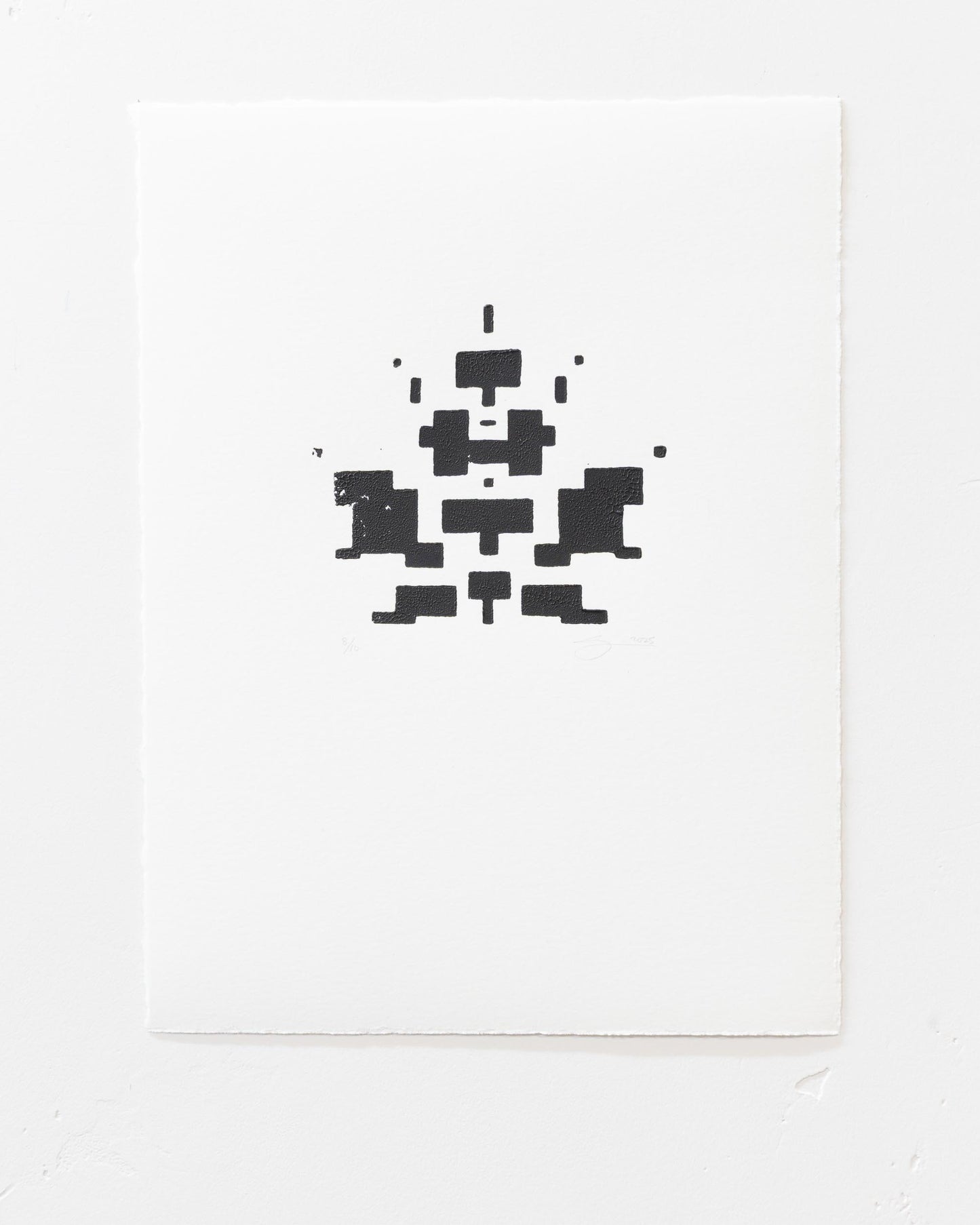 Fallen - Linoprint - 8 of 10 - 9 x 12 inches