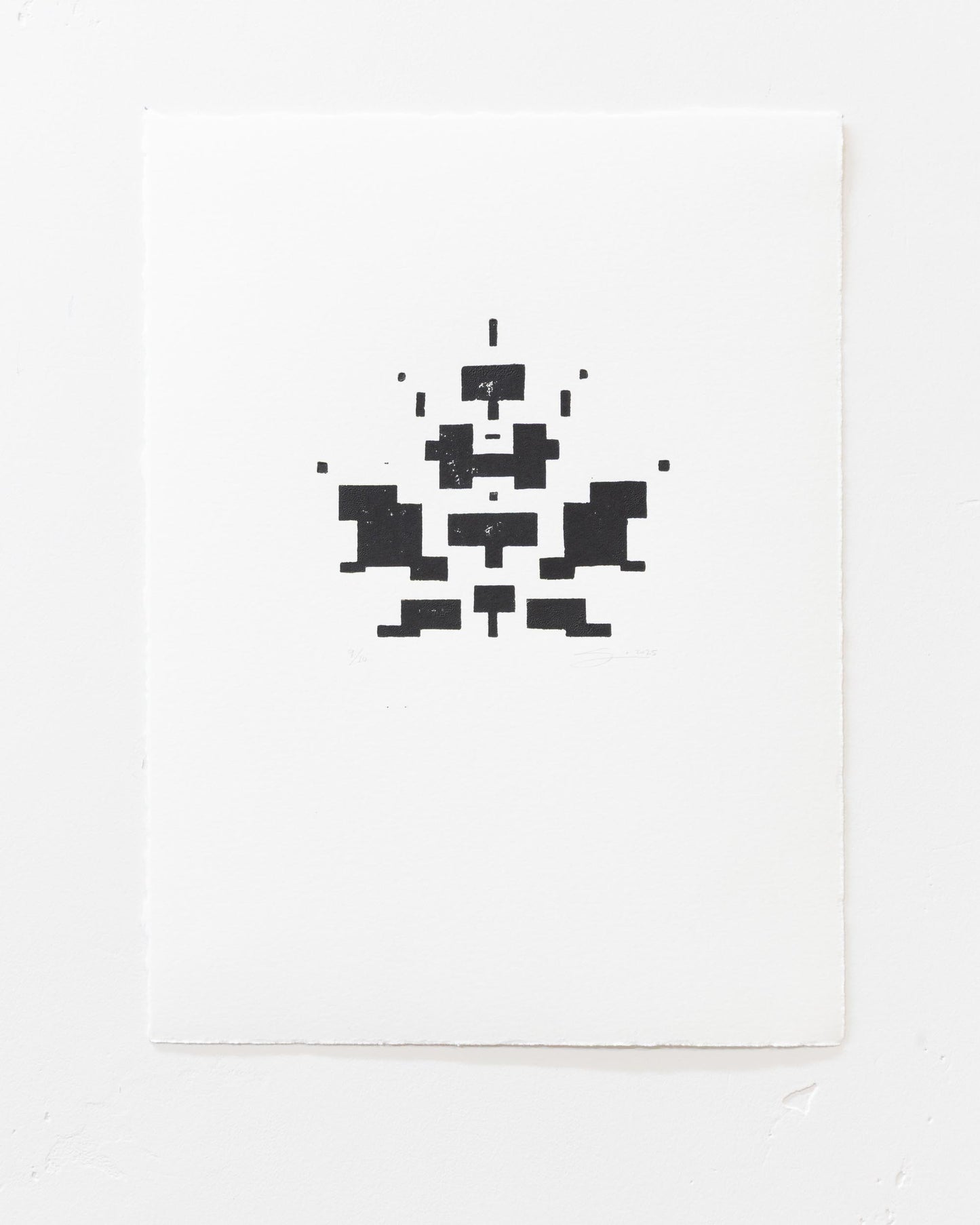 Fallen - Linoprint - 9 of 10 - 9 x 12 inches