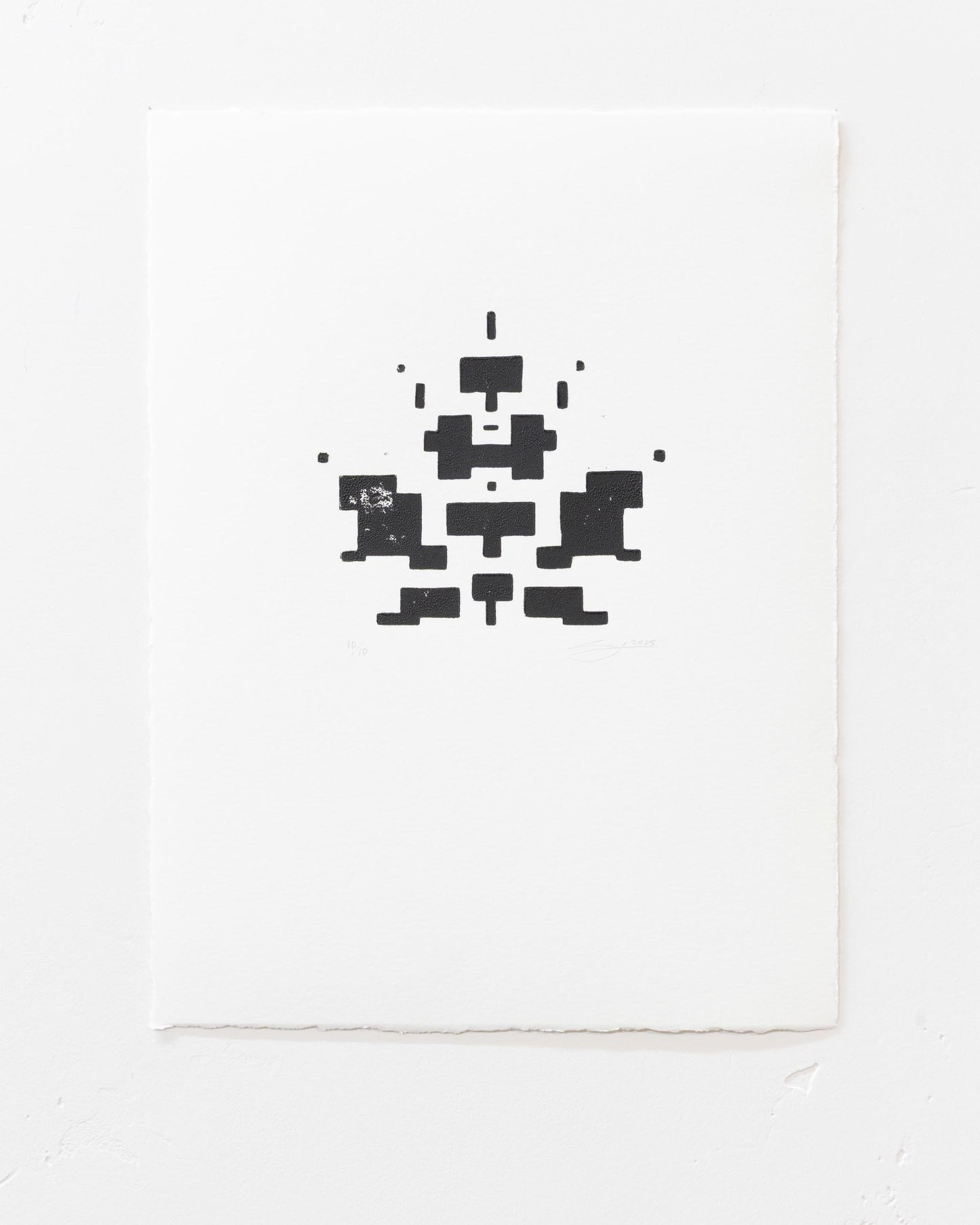 Fallen - Linoprint - 10 of 10 - 9 x 12 inches