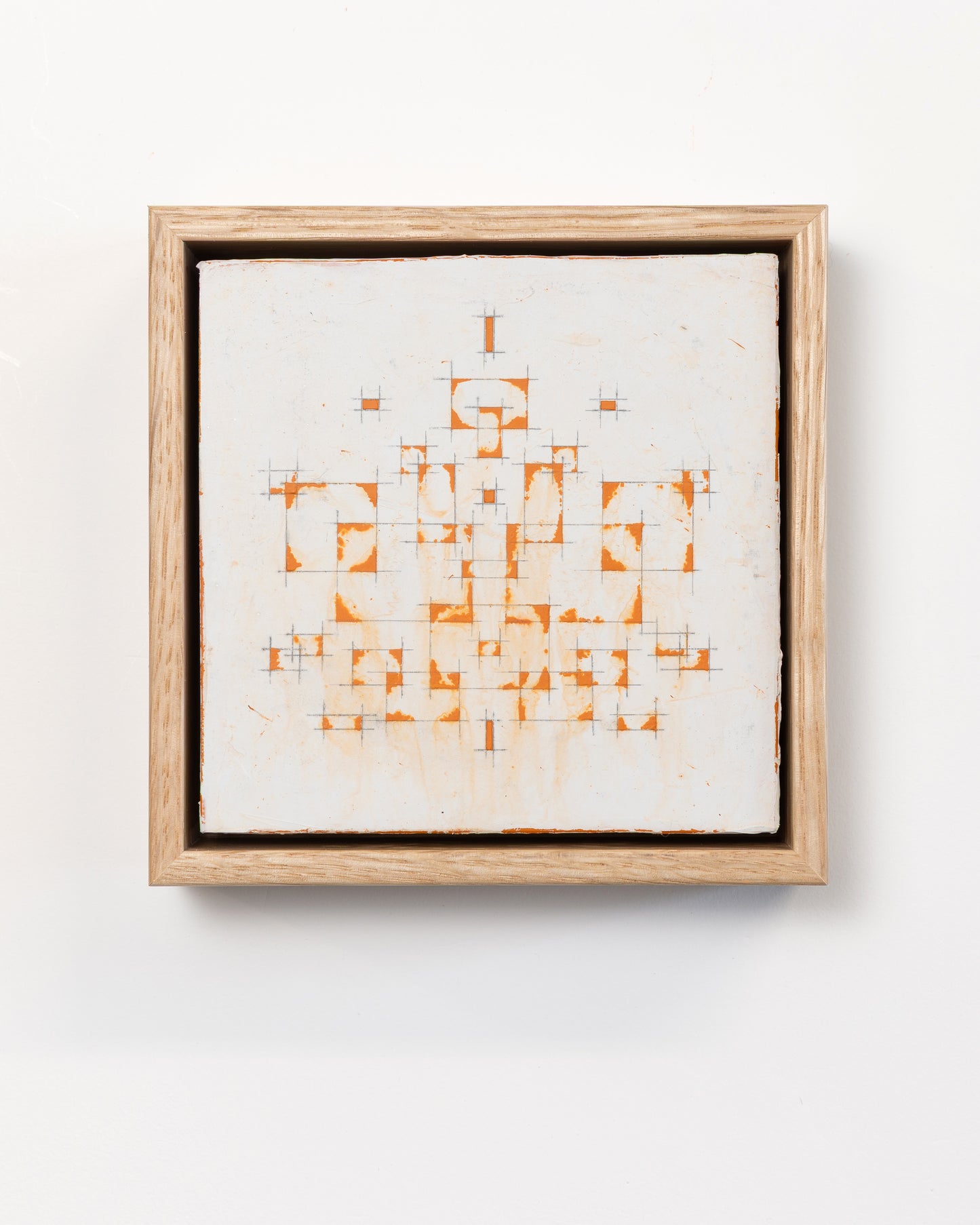 Falling - Acrylic on Panel - 12 paintings - Each 6x6x2 inches framed