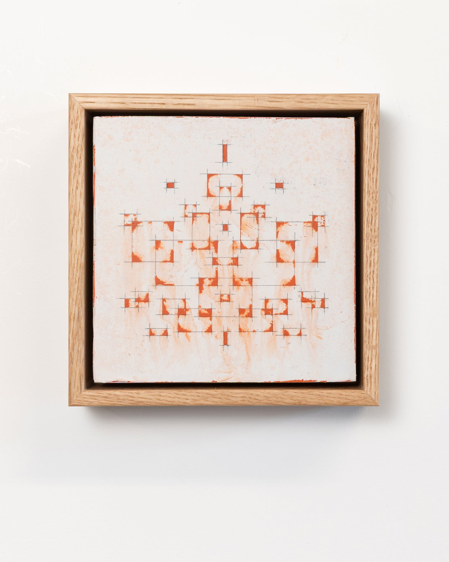 Falling - Acrylic on Panel - 12 paintings - Each 6x6x2 inches framed