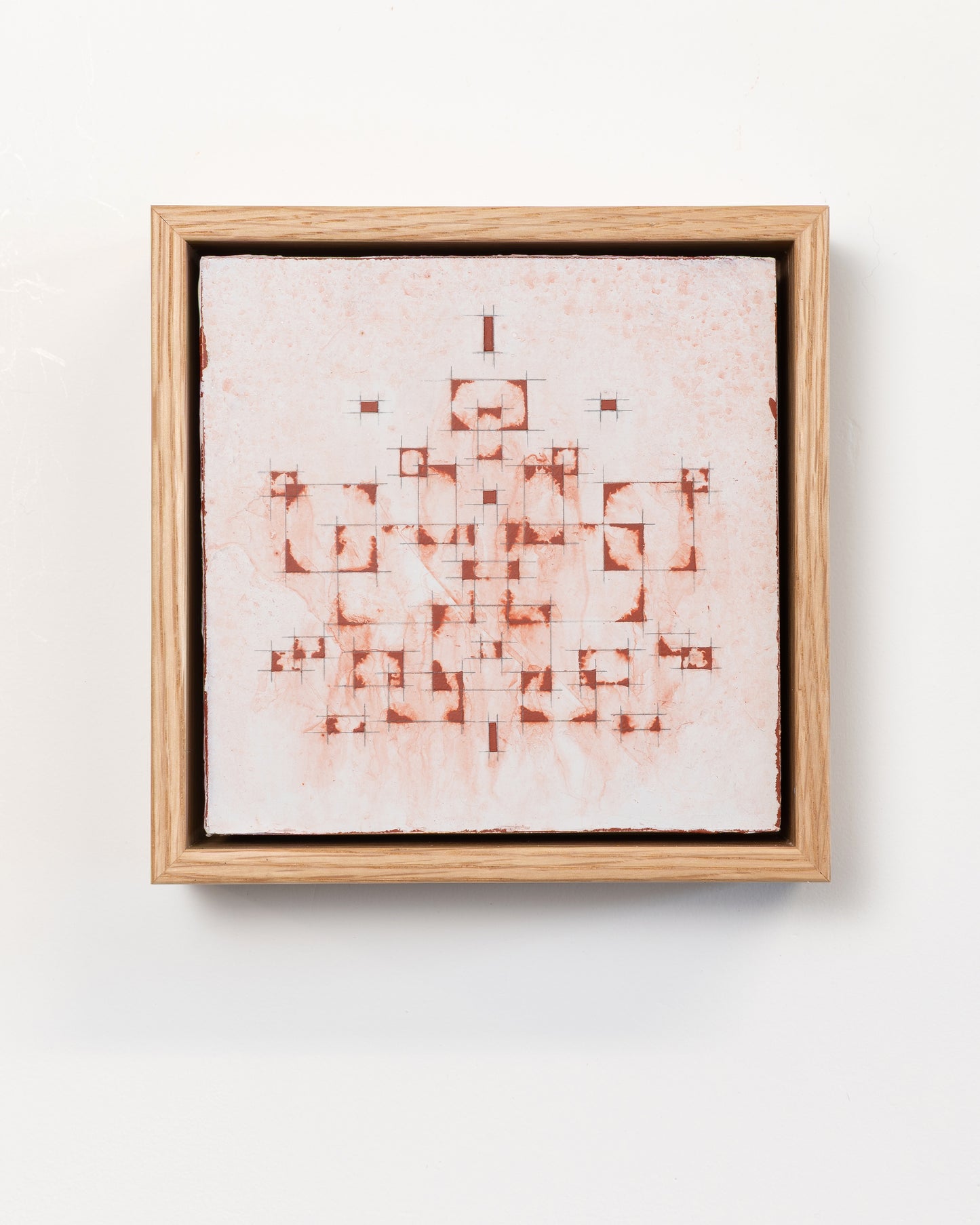 Falling - Acrylic on Panel - 12 paintings - Each 6x6x2 inches framed