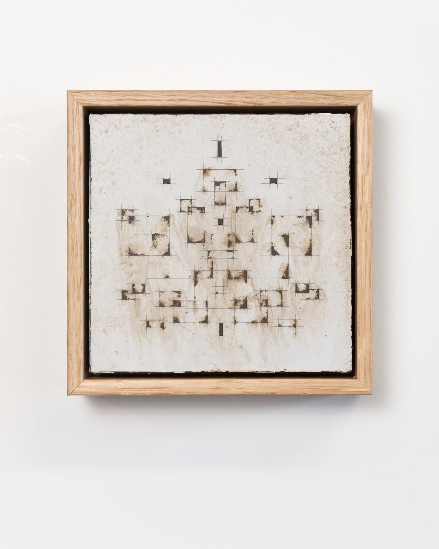 Falling - Acrylic on Panel - 12 paintings - Each 6x6x2 inches framed