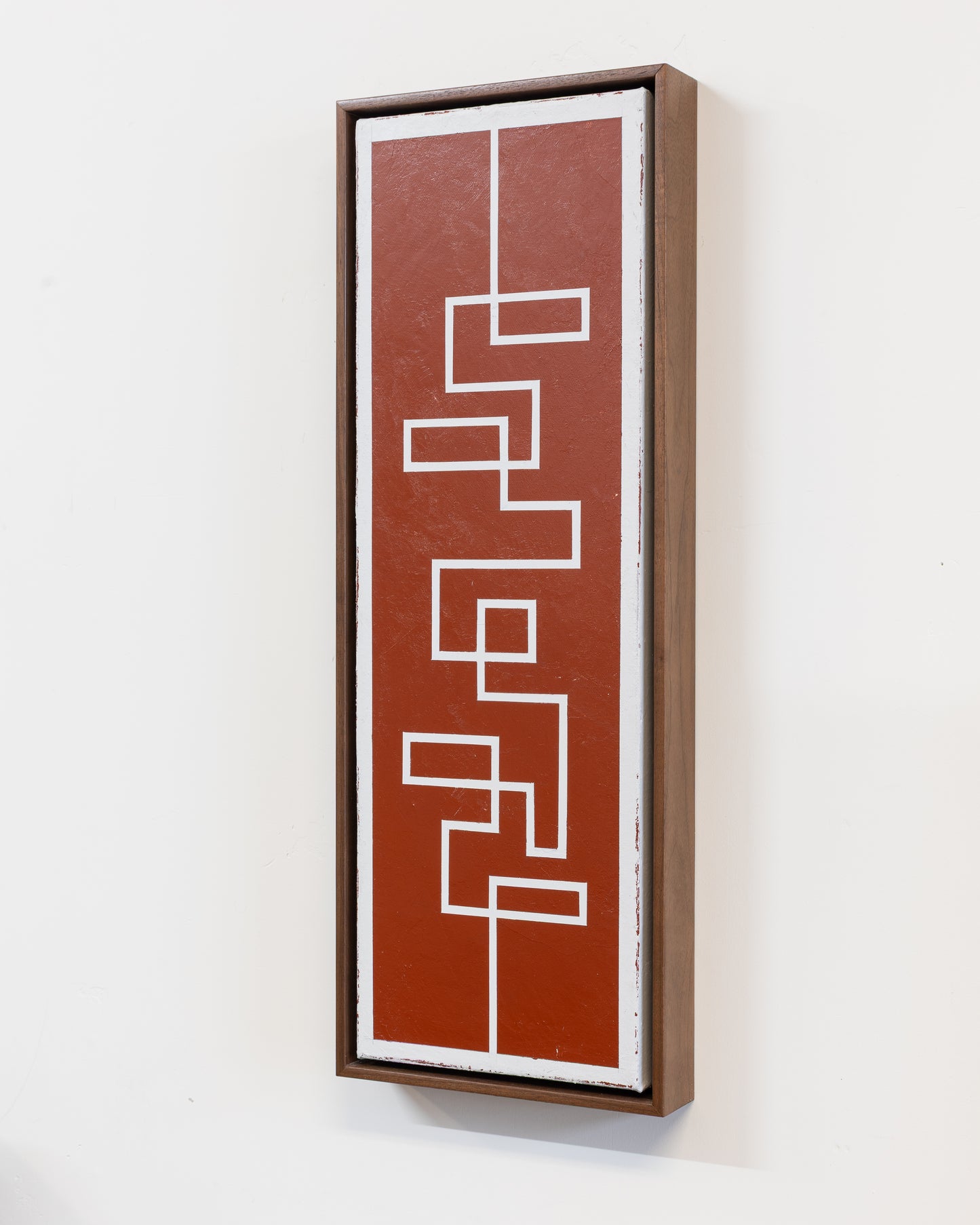 Intractable 02 - Acrylic on Canvas - 8 x 24 x 1.5 inches / 9 x 25 x 2 inches framed