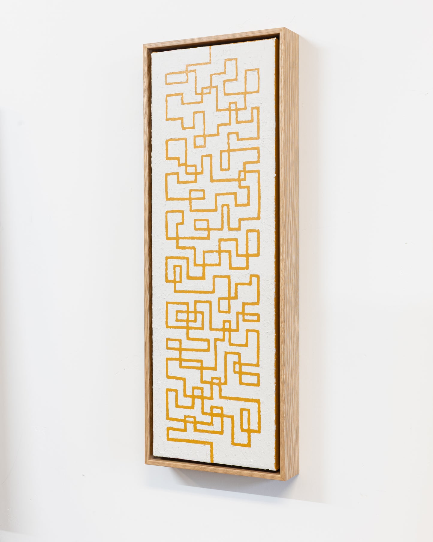 Intractable 03 - Acrylic on Canvas - 8 x 24 x 1.5 inches / 9 x 25 x 2 inches framed