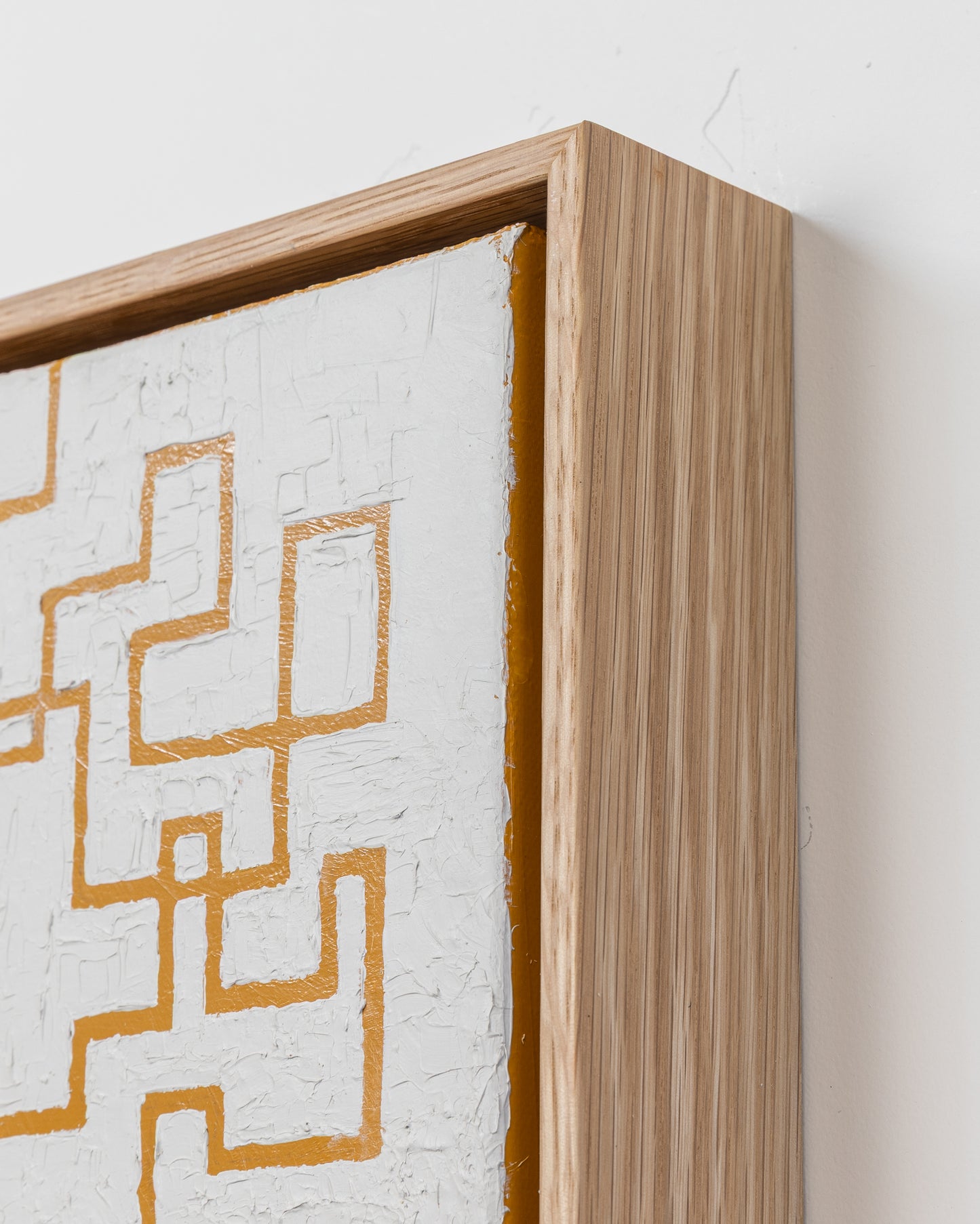 Intractable 03 - Acrylic on Canvas - 8 x 24 x 1.5 inches / 9 x 25 x 2 inches framed