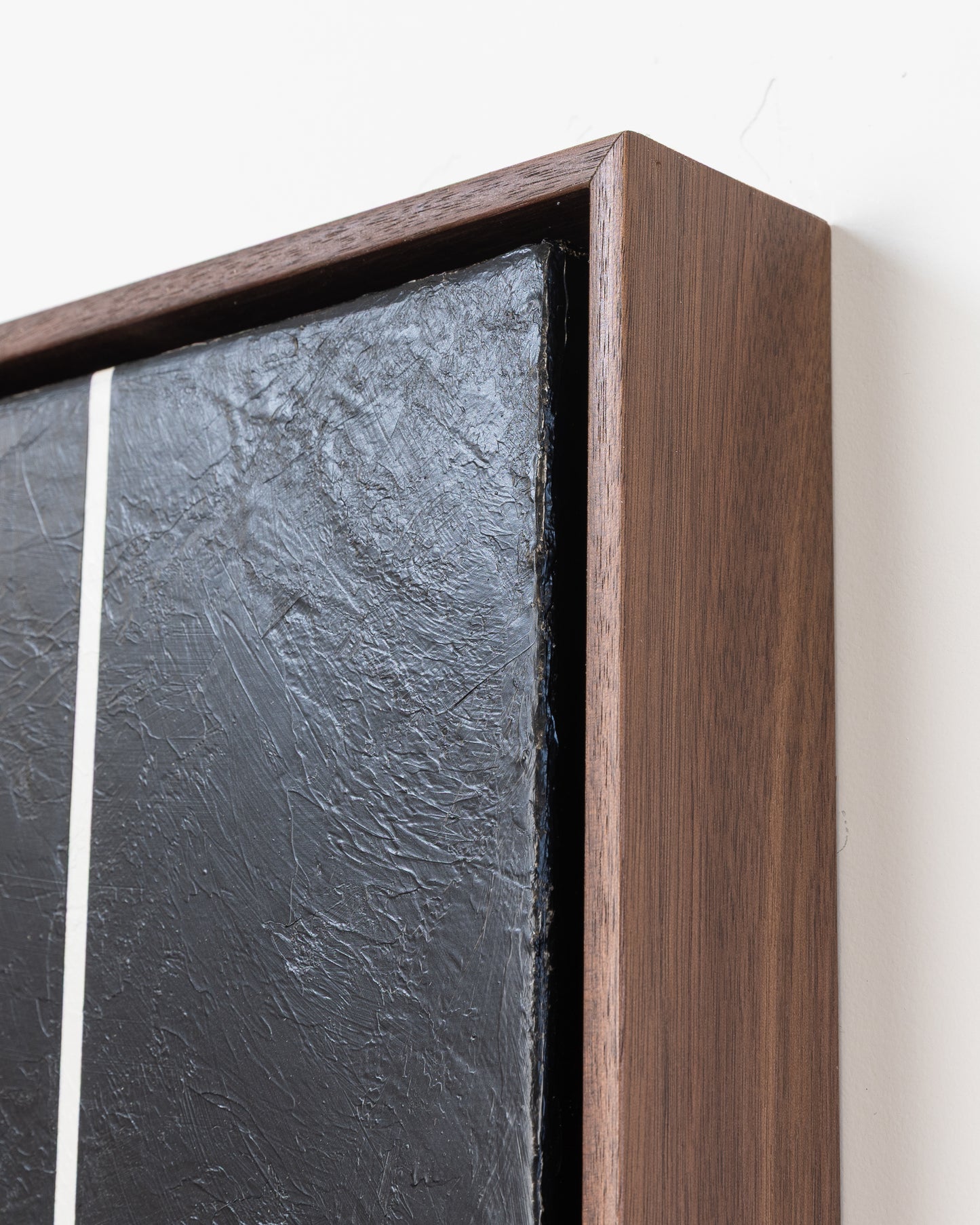 Intractable 01 - Acrylic on Canvas - 8 x 24 x 1.5 inches / 9 x 25 x 2 inches framed