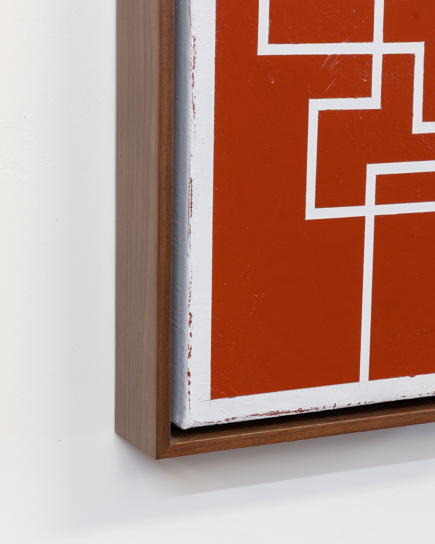 Intractable 02 - Acrylic on Canvas - 8 x 24 x 1.5 inches / 9 x 25 x 2 inches framed