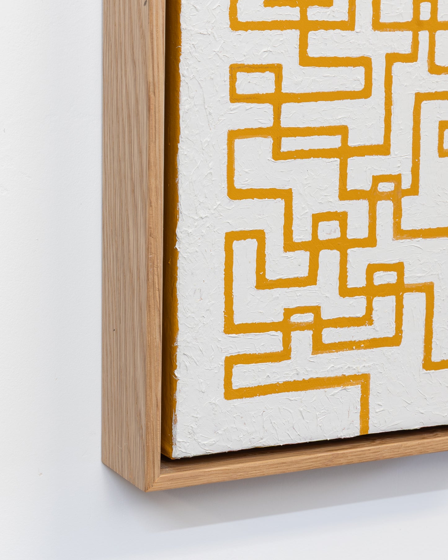 Intractable 03 - Acrylic on Canvas - 8 x 24 x 1.5 inches / 9 x 25 x 2 inches framed