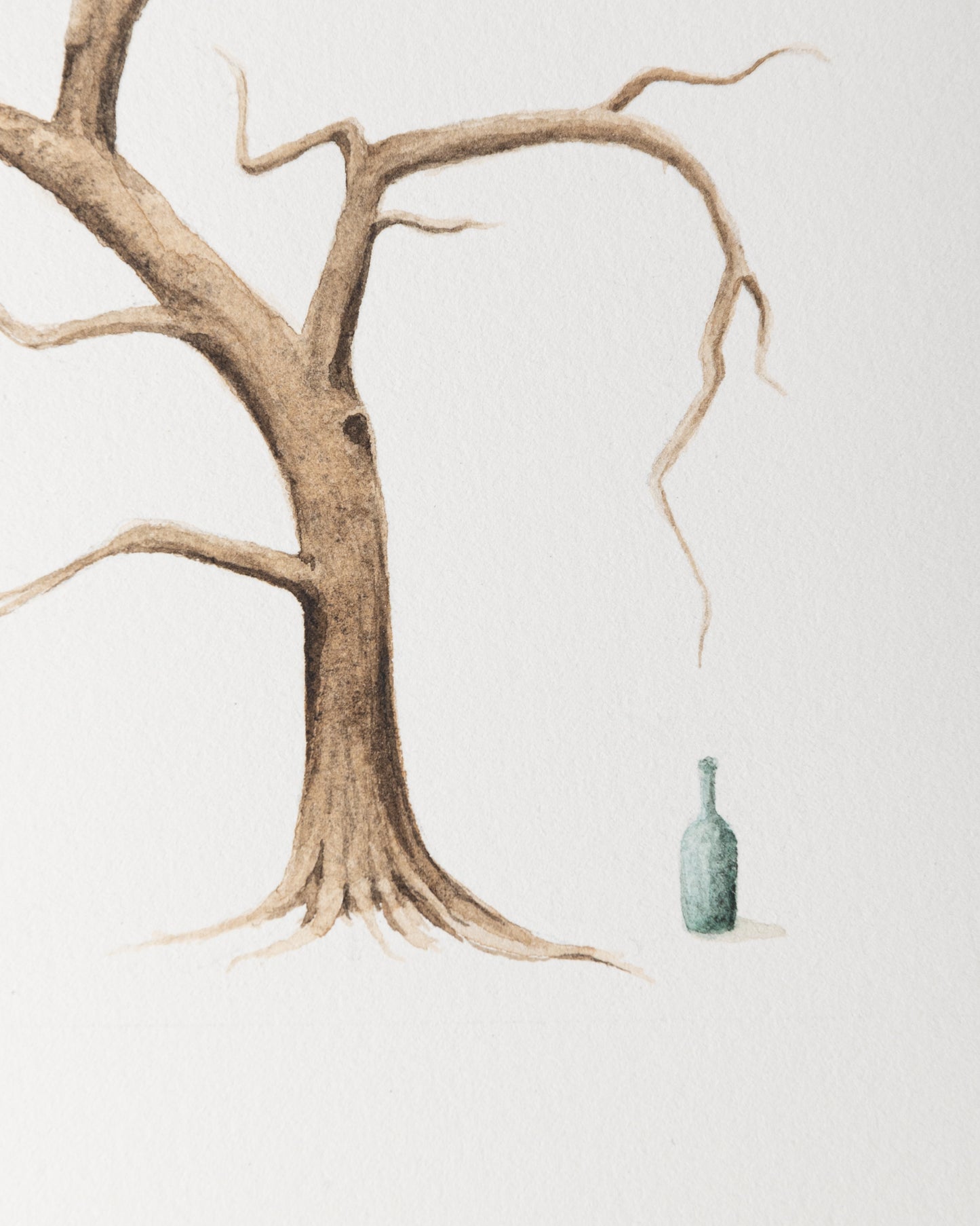 Thirsty - Original Watercolor Painting - 8 x 10 inches / 20 x 26 cm