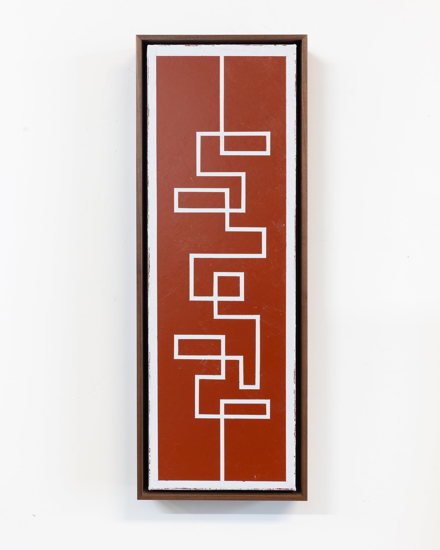 Intractable 02 - Acrylic on Canvas - 8 x 24 x 1.5 inches / 9 x 25 x 2 inches framed