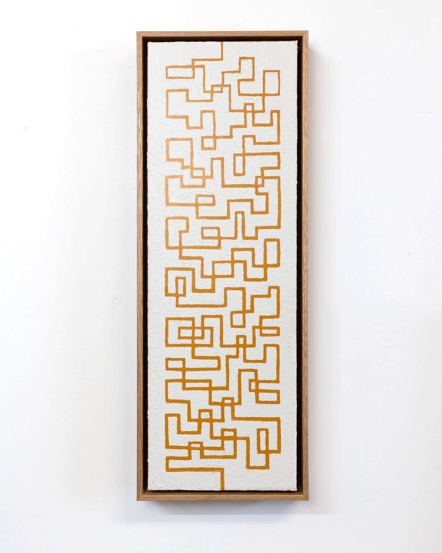 Intractable 03 - Acrylic on Canvas - 8 x 24 x 1.5 inches / 9 x 25 x 2 inches framed