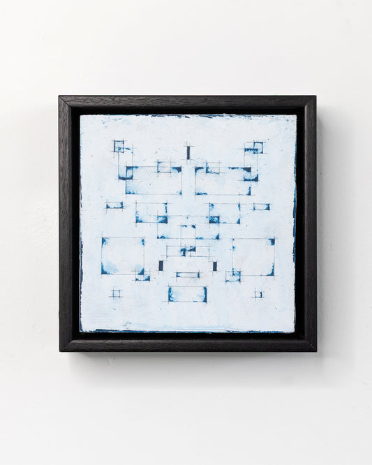 Moments 21 - Acrylic on Panel - 5 x 5 x 1.5 inches / 6 x 6 x 2 inches framed