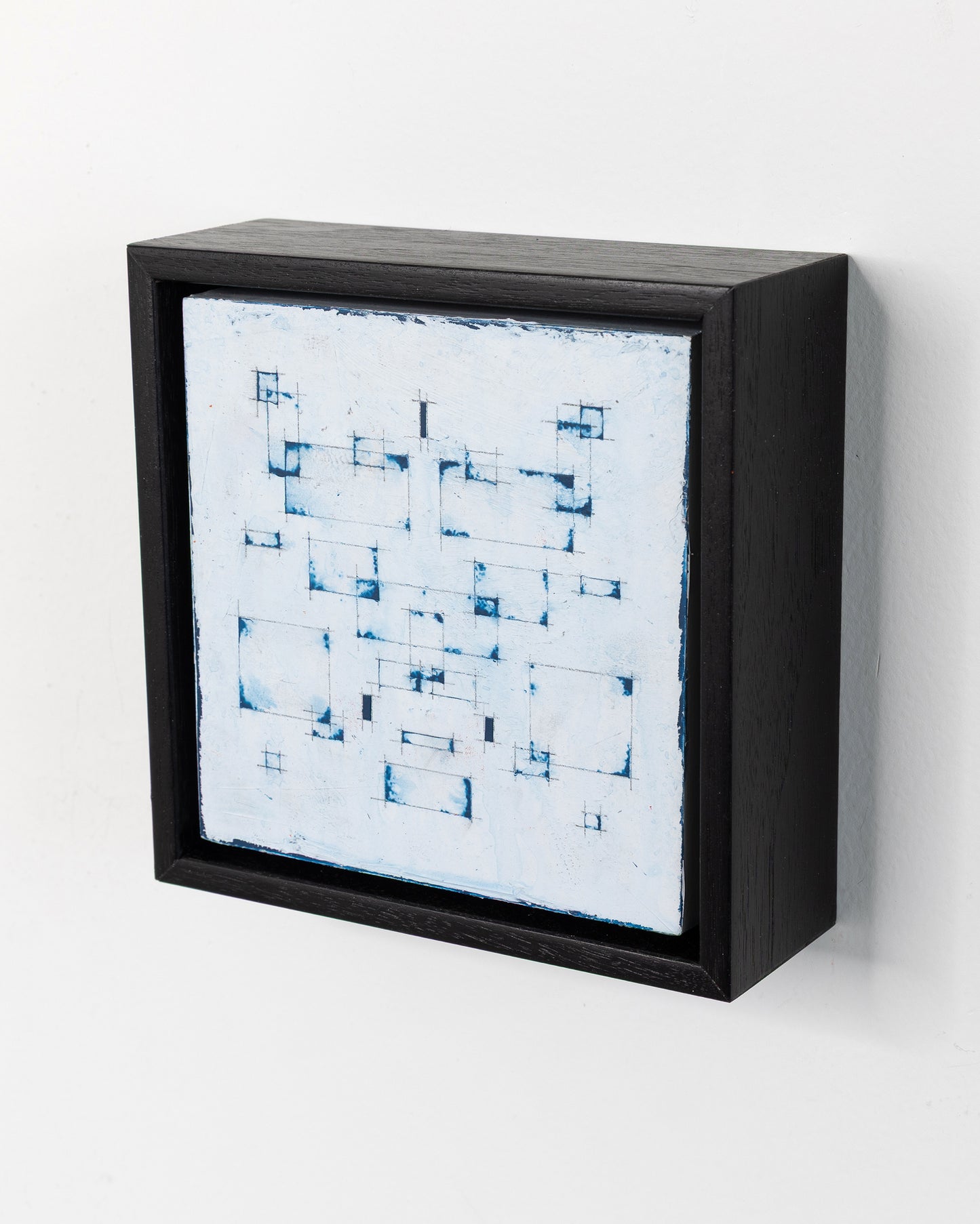 Moments 21 - Acrylic on Panel - 5 x 5 x 1.5 inches / 6 x 6 x 2 inches framed