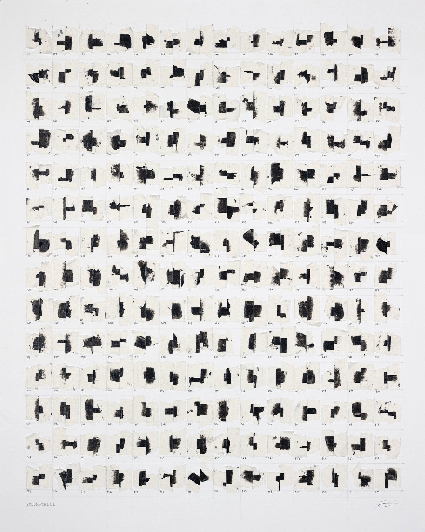 Soulmates 02 - Mixed media on paper - 16 x 20 inches