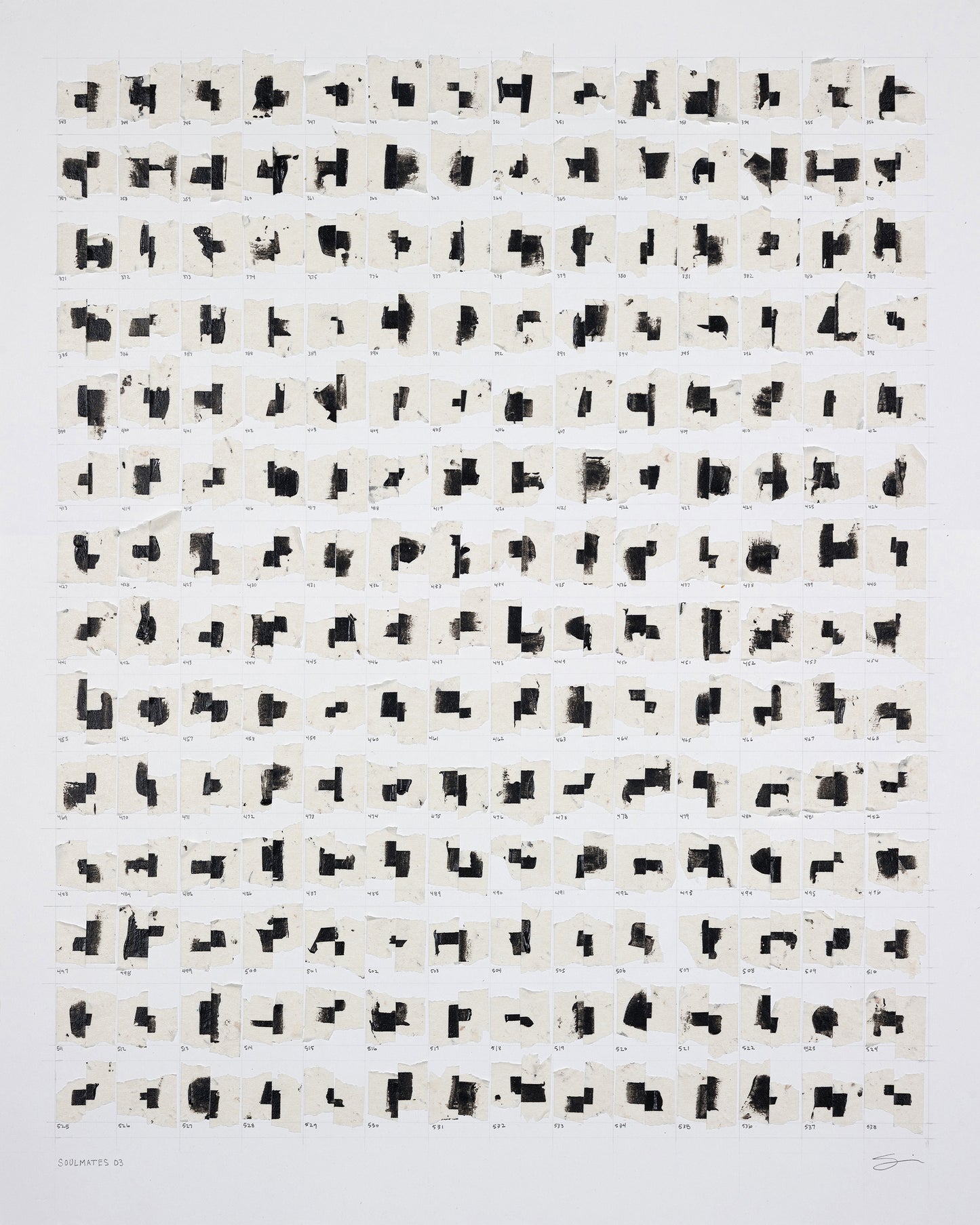 Soulmates 03 - Mixed media on paper - 16 x 20 inches